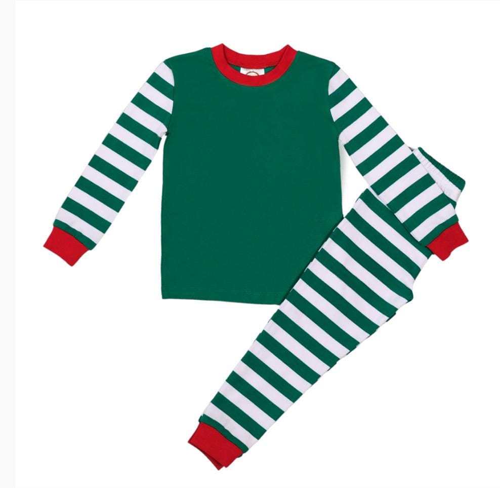 PRE-ORDER Santa Pajamas - Christmas Pajamas - Santa PJs-Girls Christmas Pajamas - Boys Christmas Pajamas - Santa Christmas - Matching PJS