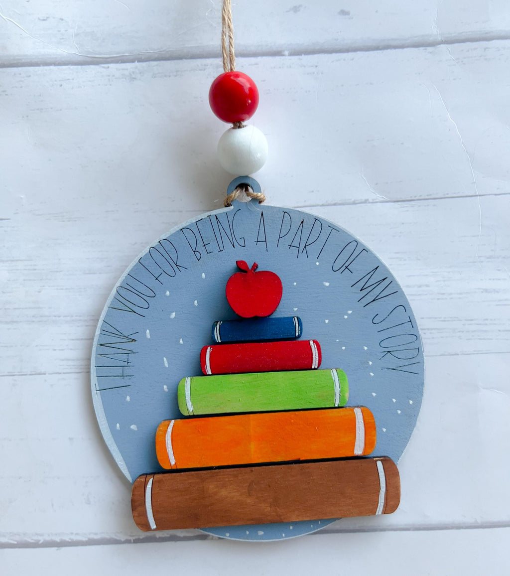 Christmas Ornament - Book Ornament - Book Lover Gift - Librarian Ornament - Book Club Gift