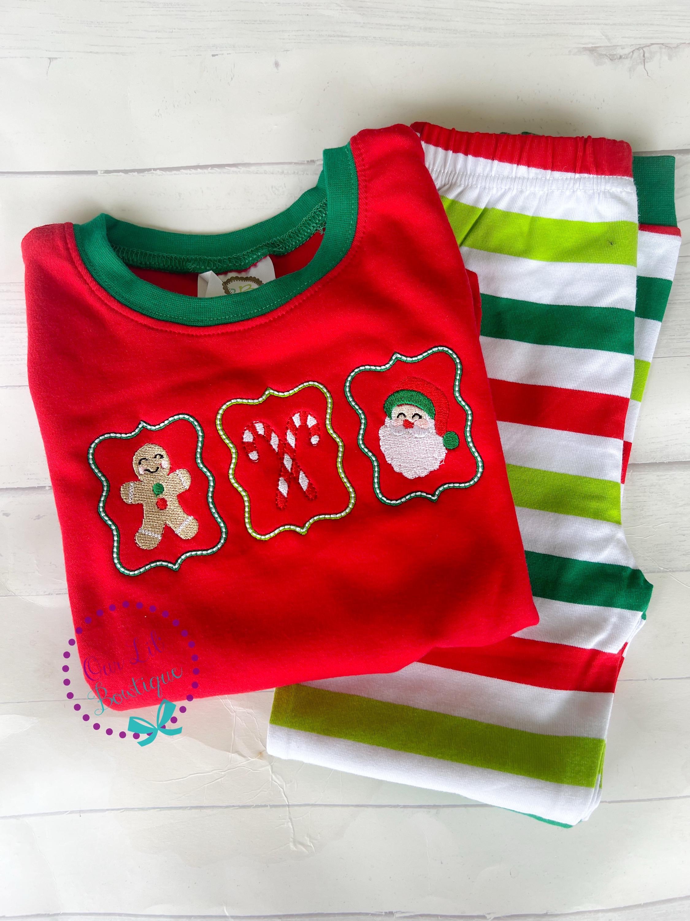 PRE-ORDER Santa Pajamas - Christmas Pajamas - Santa PJs-Girls Christmas Pajamas - Boys Christmas Pajamas - Santa Christmas - Matching PJS