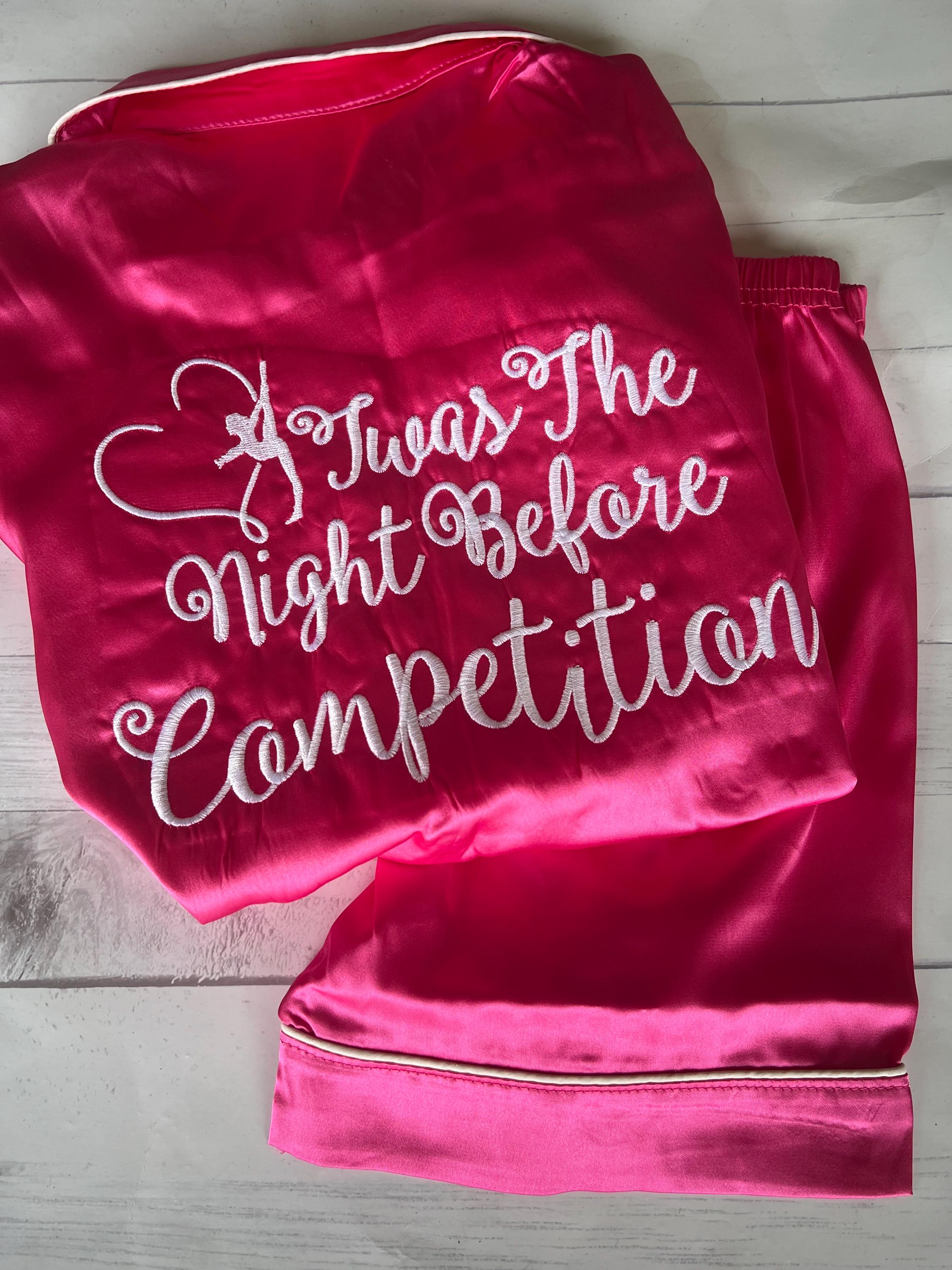 Gymnastics Pajamas - Gymnast PJs - Gymnast Birthday - Personalized Birthday Shirt - Night Before Competition - Kids Pajamas