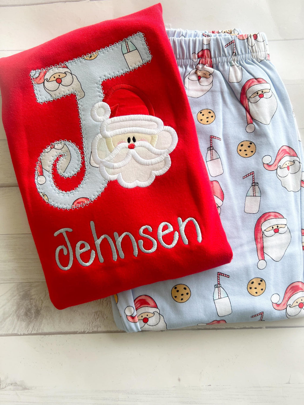 PRE-ORDER Santa Pajamas - Christmas Pajamas - Santa PJs-Girls Christmas Pajamas - Boys Christmas Pajamas - Santa Christmas - Matching PJS