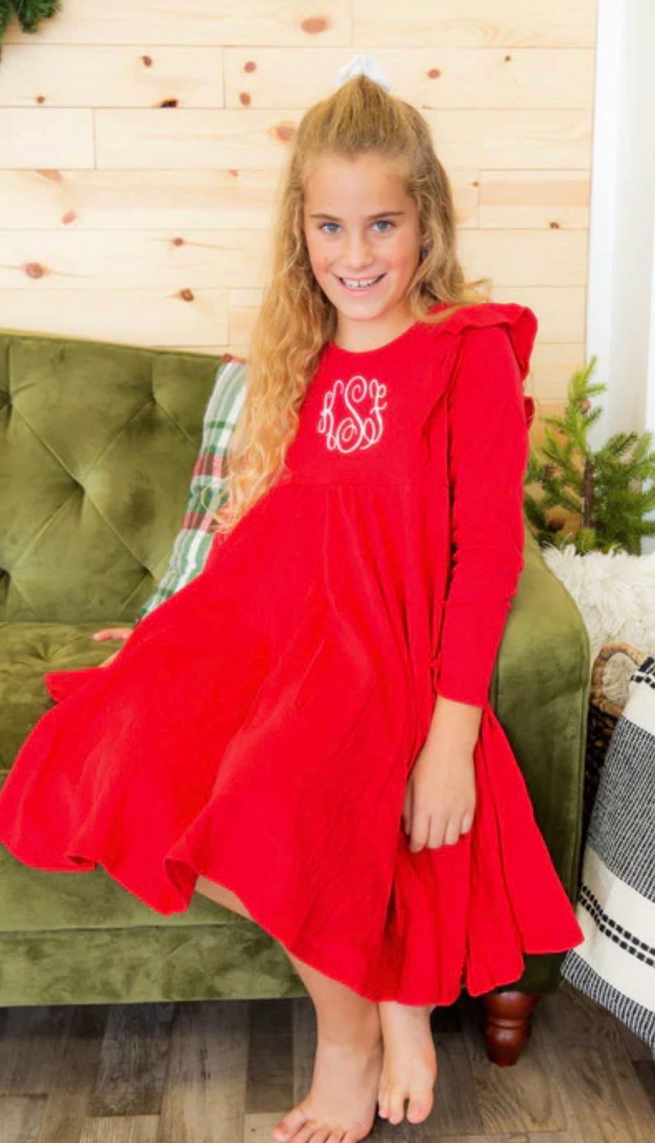 Personalized Nutcracker Christmas Dress - Monogrammed Girls Holiday Outfit - Nutcracker