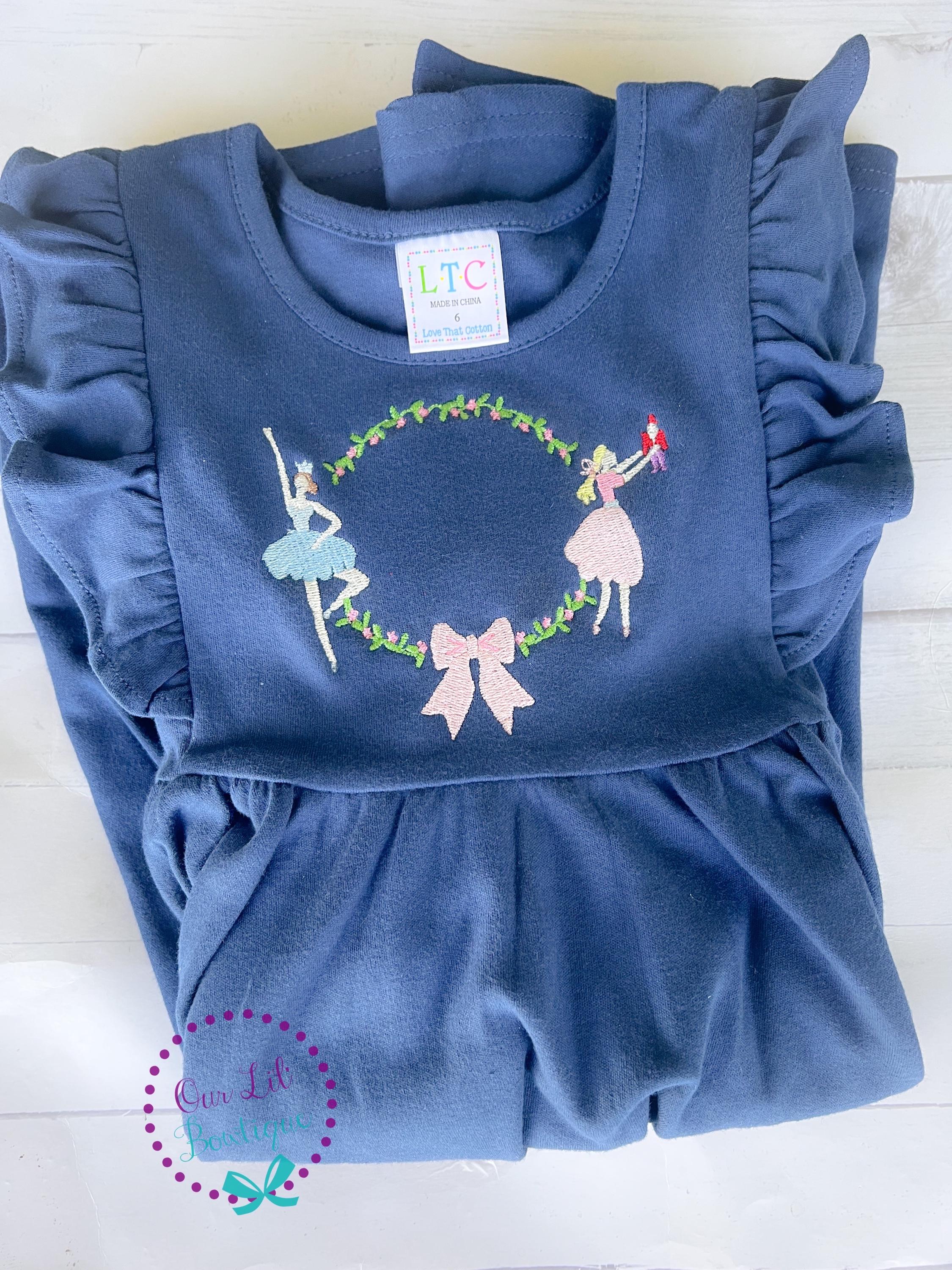 Personalized Nutcracker Christmas Dress - Monogrammed Girls Holiday Outfit - Nutcracker
