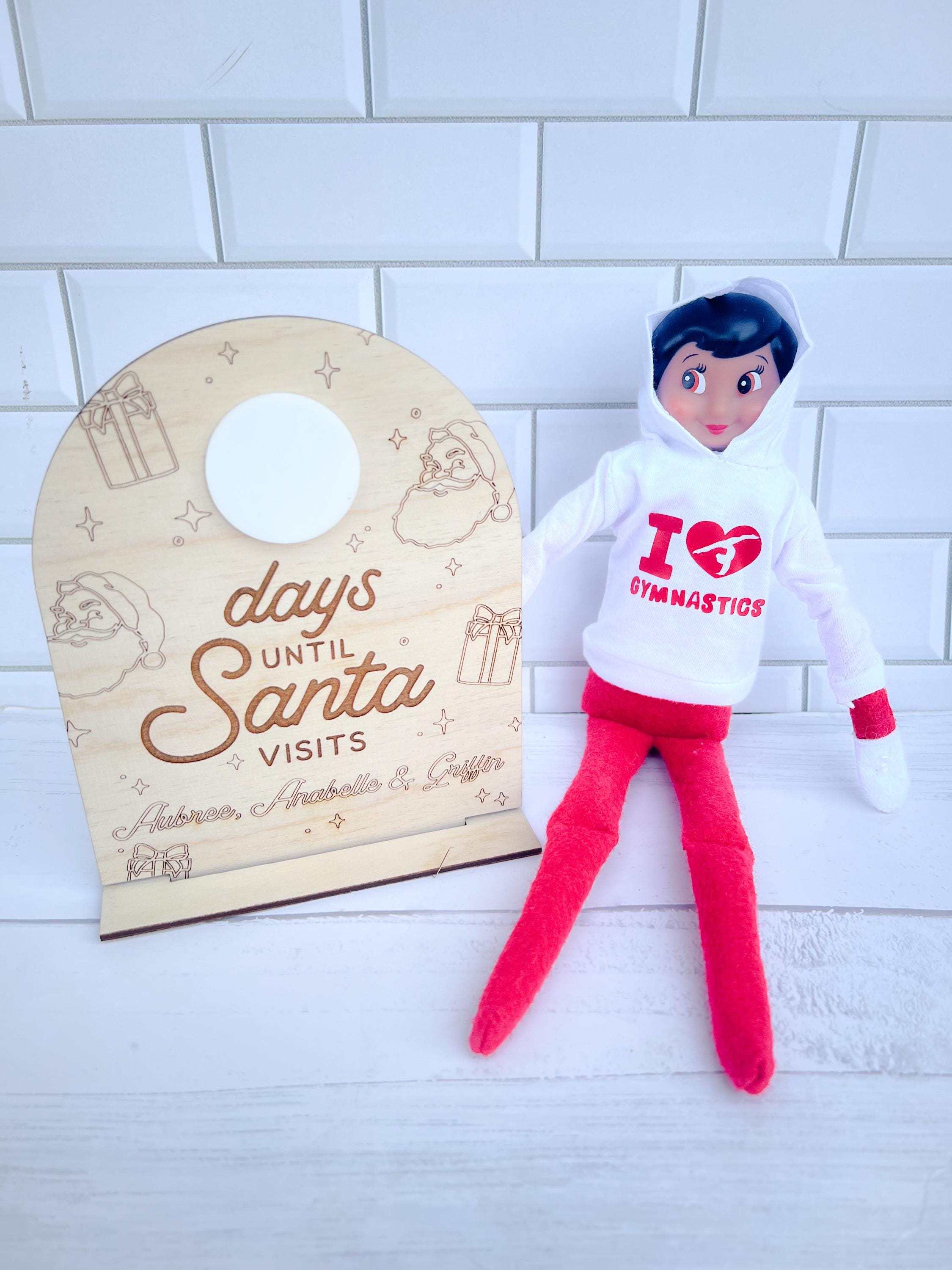 Sleeps Until Santa Comes - Christmas Countdown Sign - Countdown Sign - Write On Sign - Reusable - Personalized