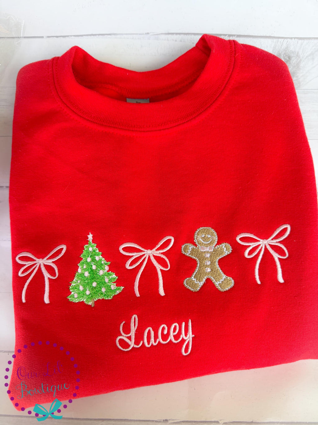 Christmas Sweatshirt - Personalized Christmas Shirt - Christmas Trio - Christmas Coquette