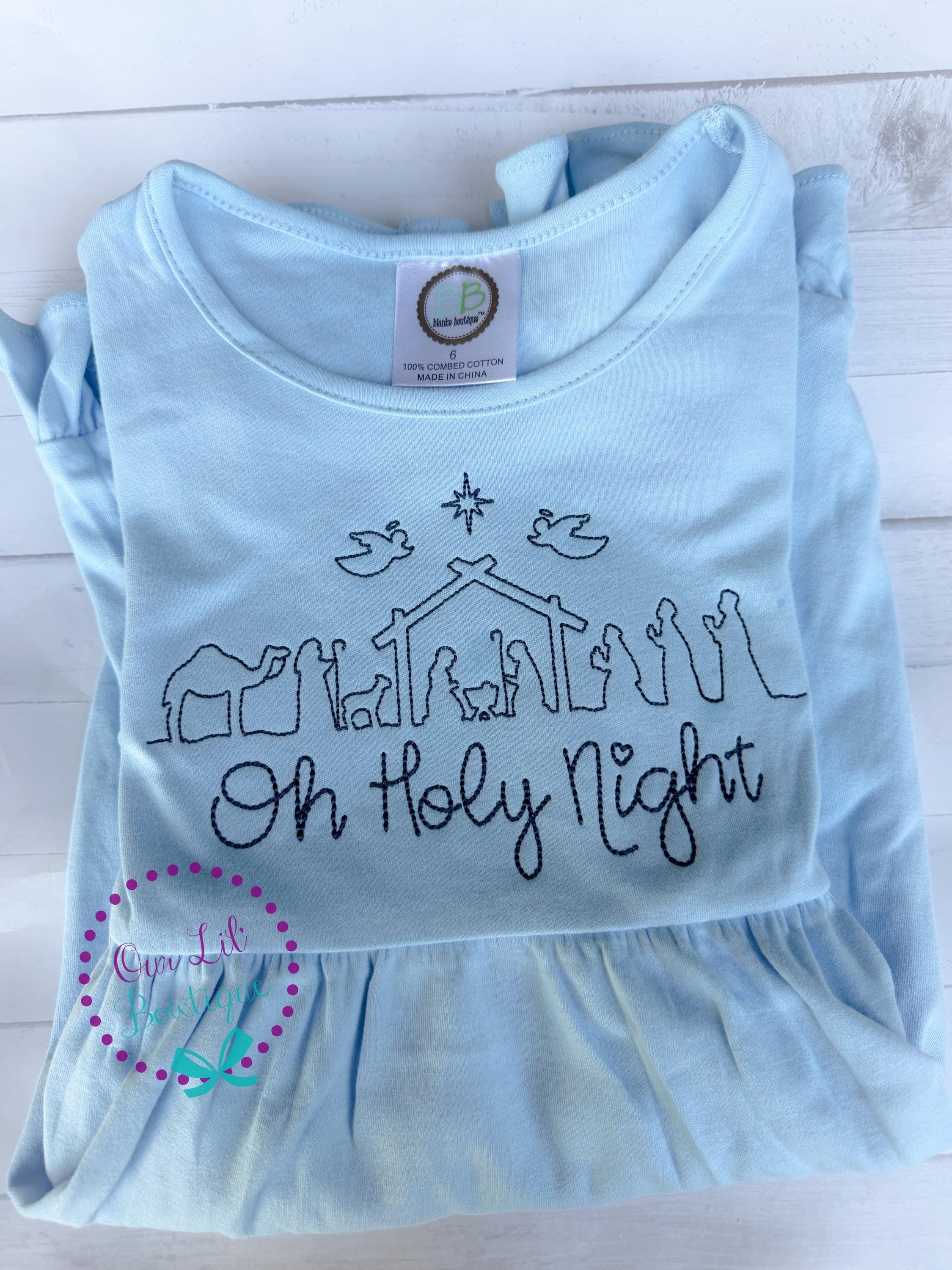 Oh Holy Night Christmas Dress - Nativity Dress - Girls Christmas Dress