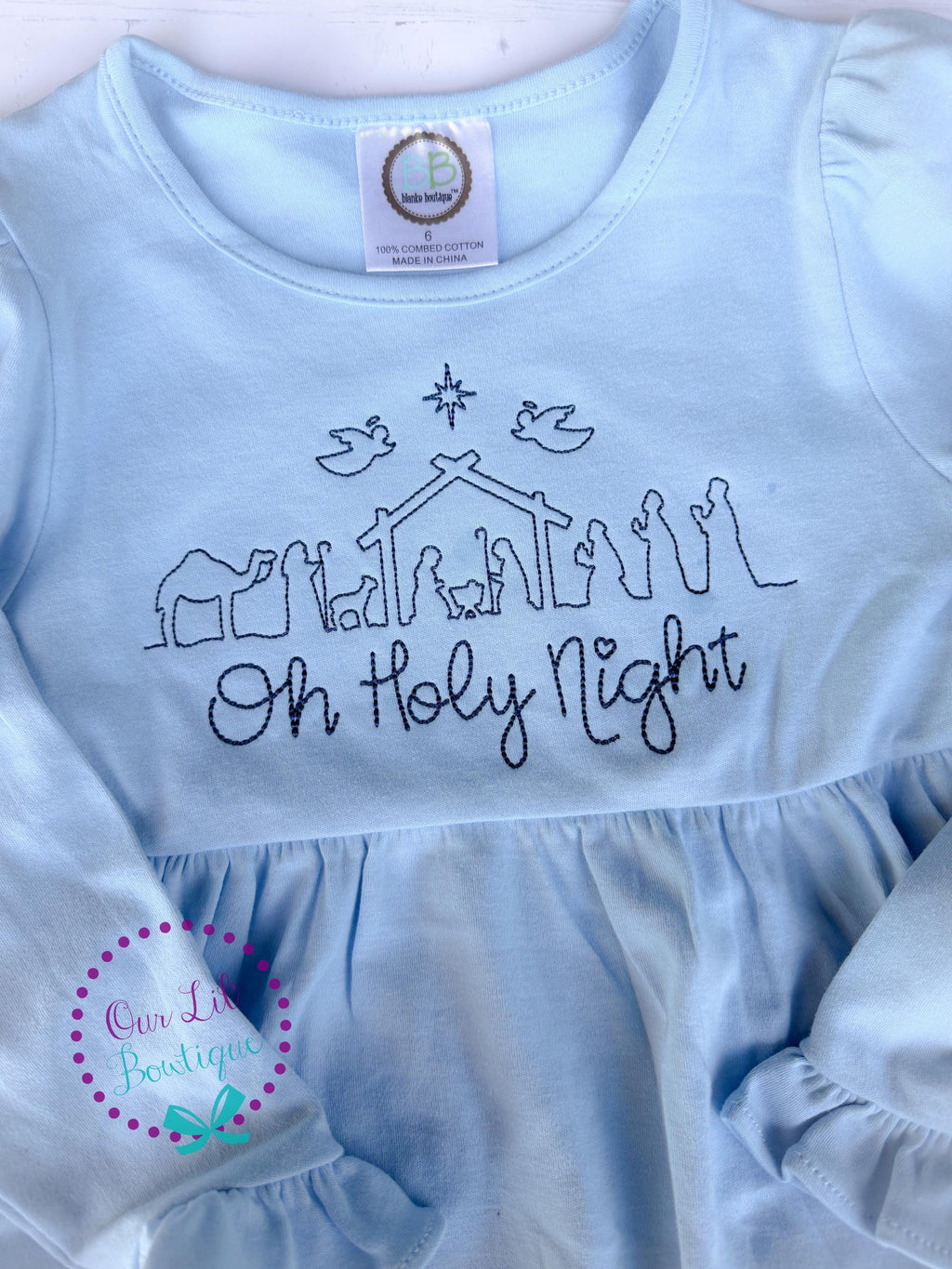Oh Holy Night Christmas Dress - Nativity Dress - Girls Christmas Dress