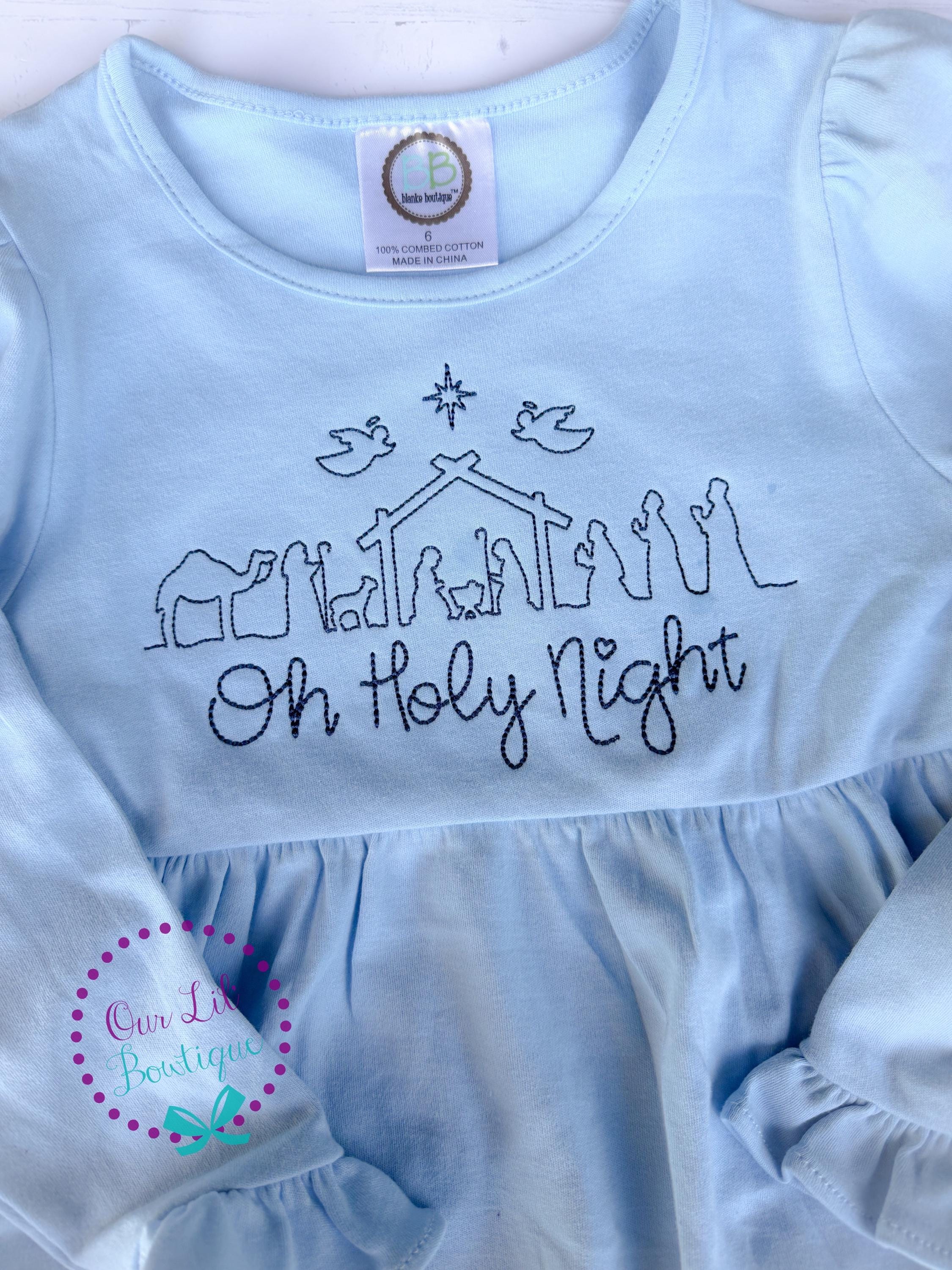 Oh Holy Night Christmas Dress - Nativity Dress - Girls Christmas Dress