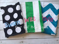 Personalized Beach Towel: Monogrammed Cotton Terry Cloth, Summer Gift
