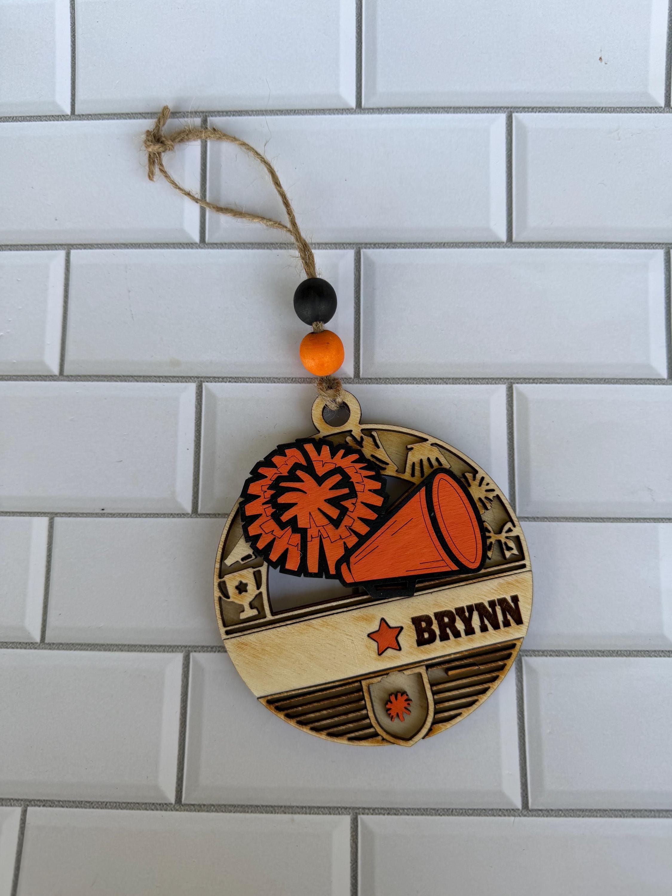 Sports Ornaments - Wooden Hanging Christmas Tree Ornament - Personalized