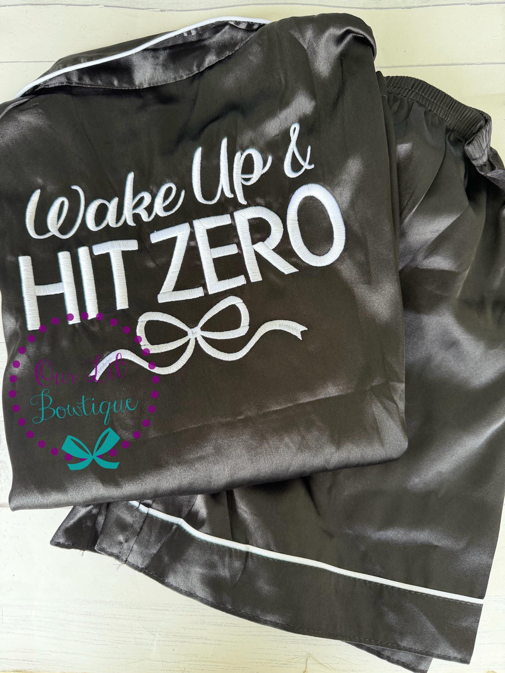 Wake Up and Hit Zero - Cheer Pajamas - Cheer PJs - Cheer Birthday - Personalized Birthday Shirt - Night Before Competition - Kids Pajamas