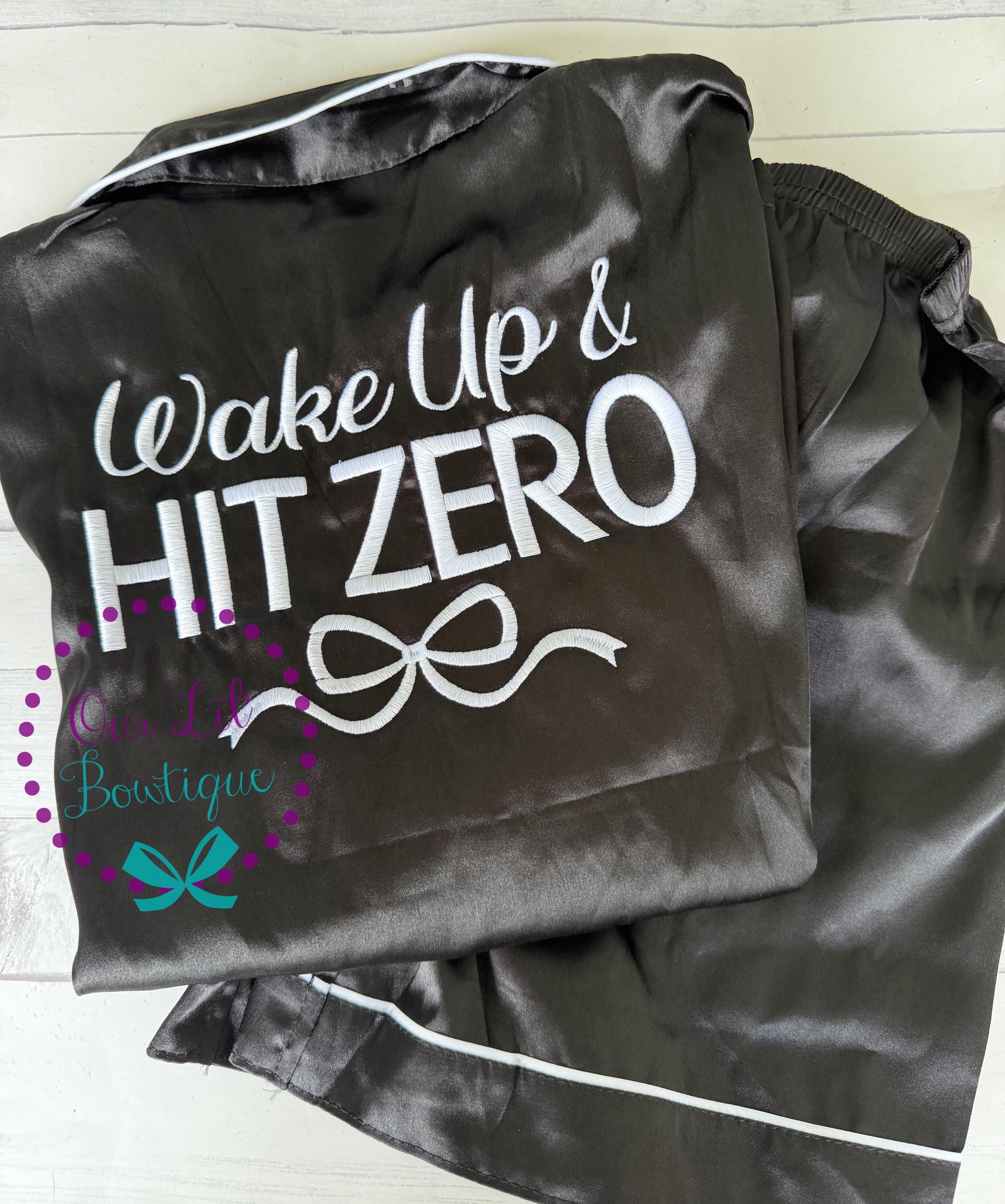 Wake Up and Hit Zero - Cheer Pajamas - Cheer PJs - Cheer Birthday - Personalized Birthday Shirt - Night Before Competition - Kids Pajamas