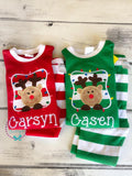 PRE-ORDER Reindeer Christmas Pajamas - Christmas PJs- Pajamas- Personalized Christmas PJs - Christmas Reindeer -Matching Christmas Pajamas