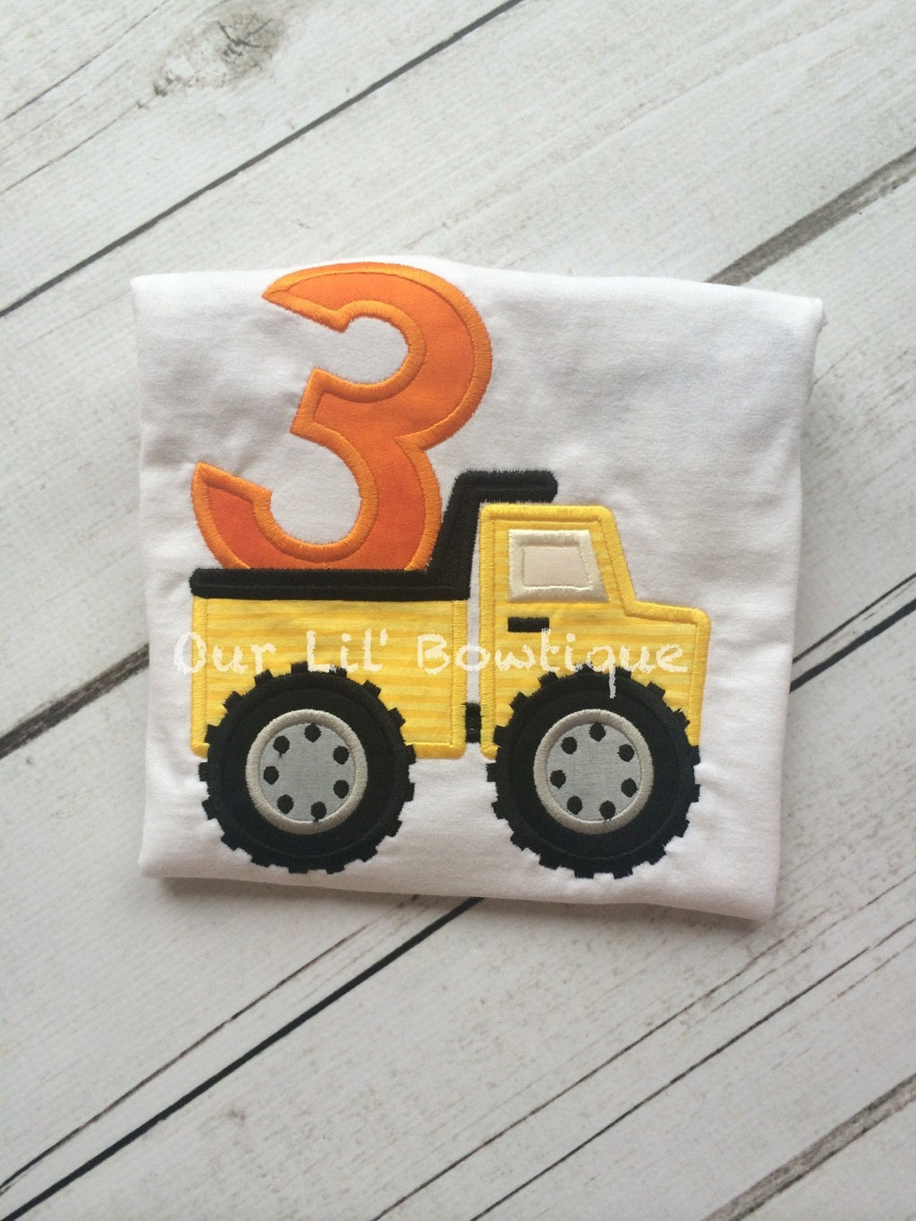 Dump Truck Birthday Shirt: Personalized Construction Theme