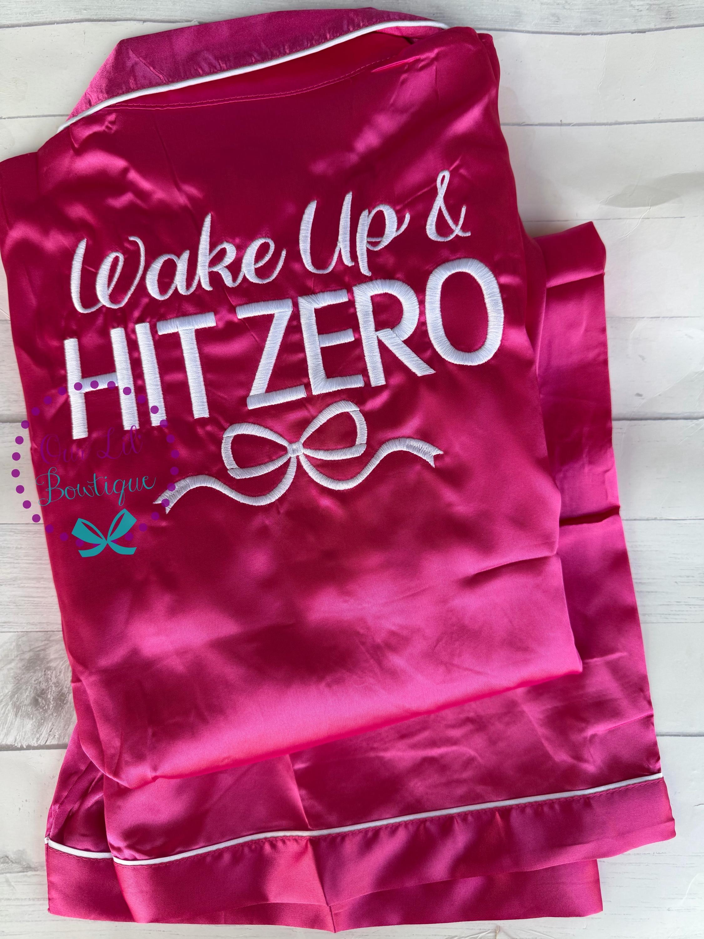 Wake Up and Hit Zero - Cheer Pajamas - Cheer PJs - Cheer Birthday - Personalized Birthday Shirt - Night Before Competition - Kids Pajamas