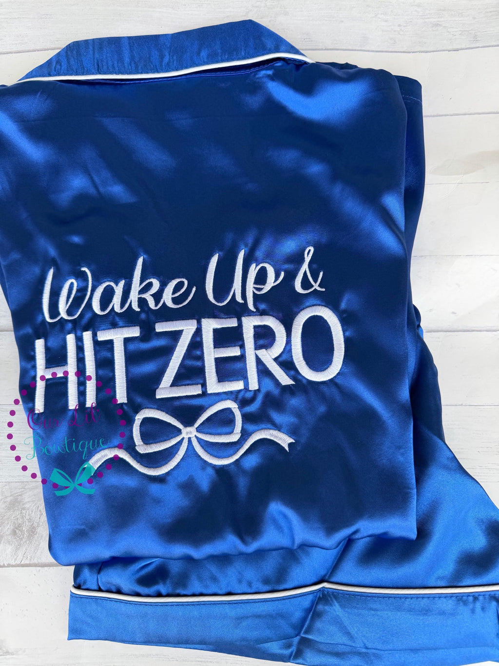 Wake Up and Hit Zero - Cheer Pajamas - Cheer PJs - Cheer Birthday - Personalized Birthday Shirt - Night Before Competition - Kids Pajamas