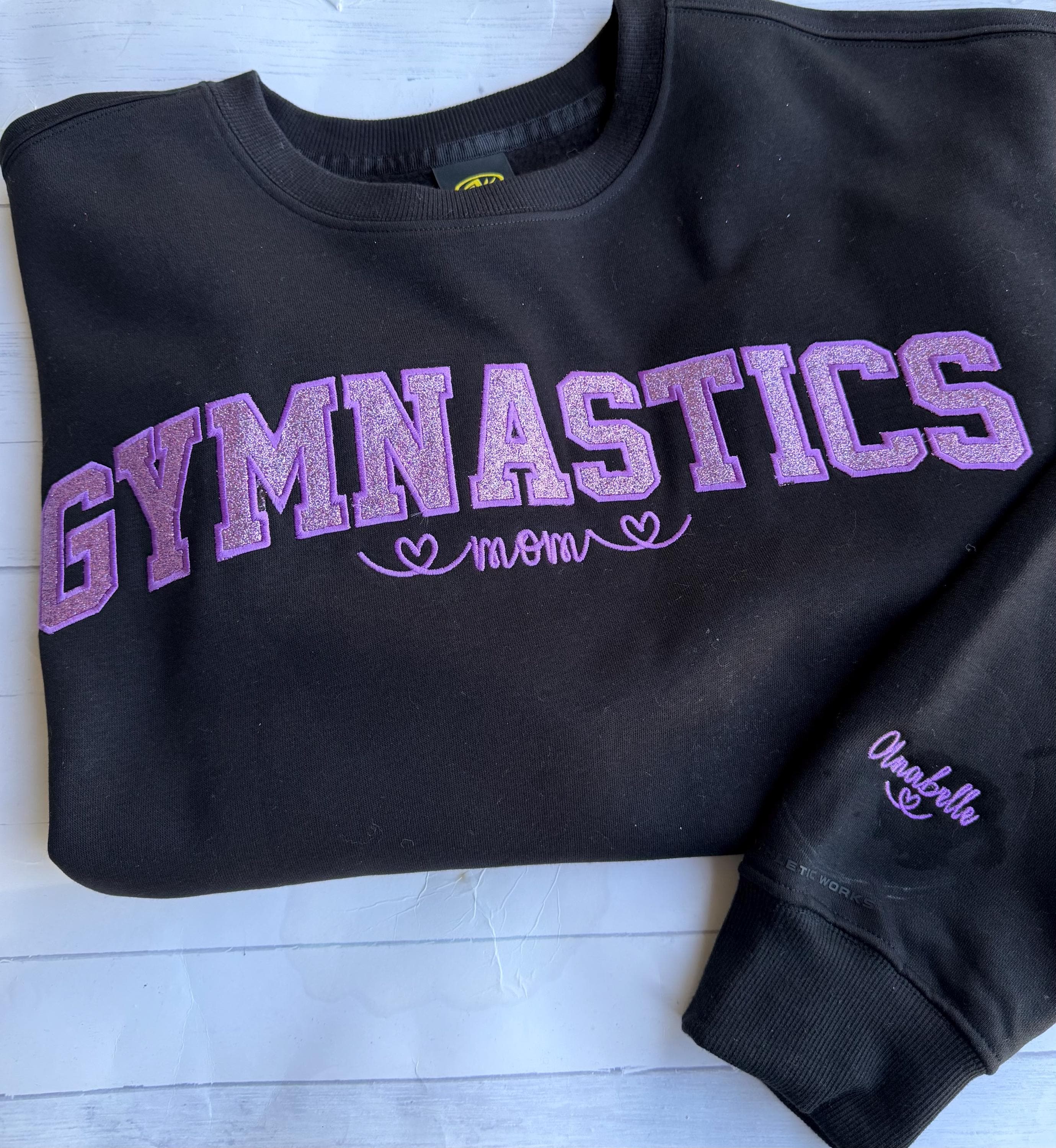 Gymnastics Mom Sweatshirt - Gymnast - Glitter - Gymnastics Grandma