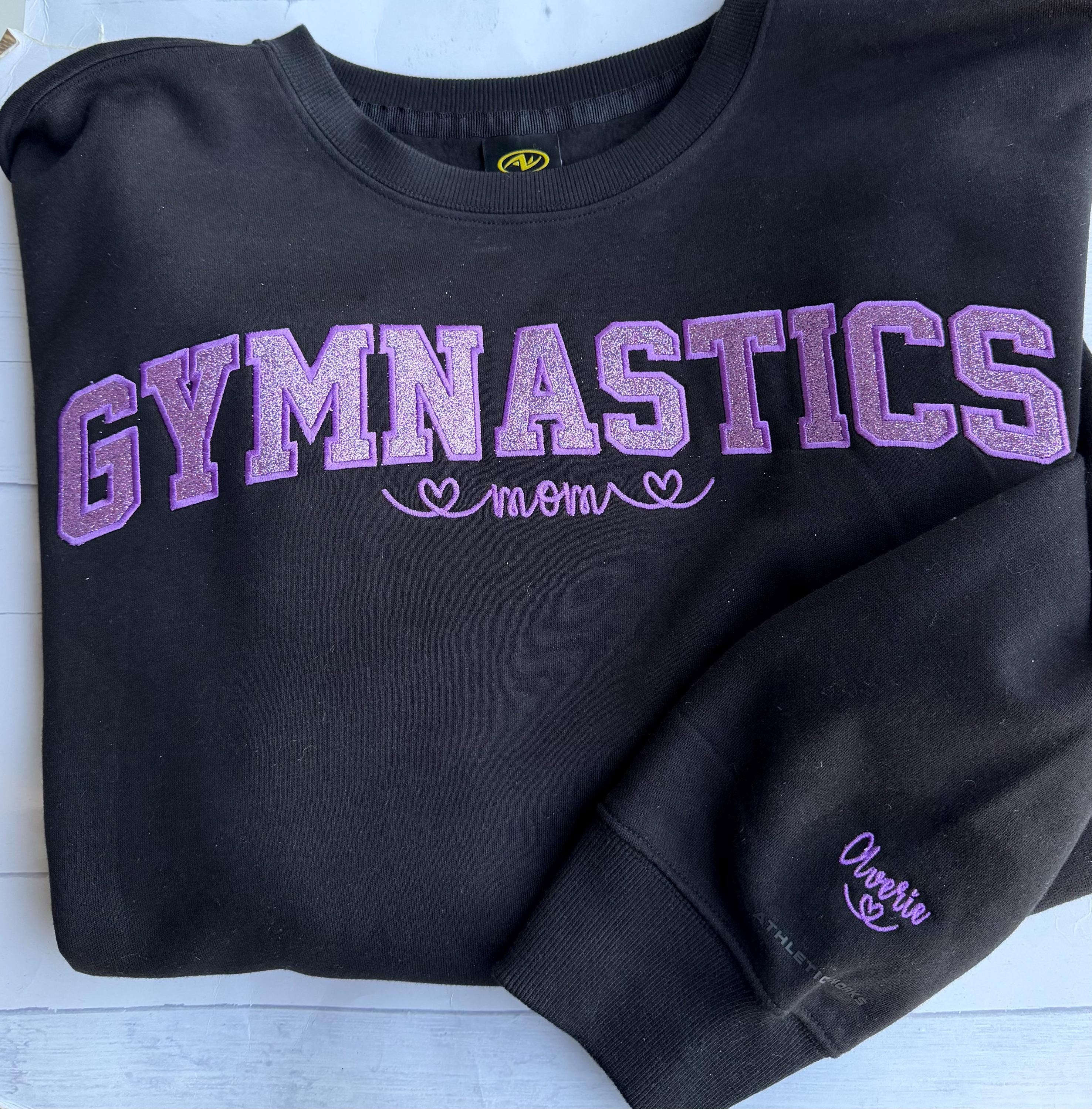 Gymnastics Mom Sweatshirt - Gymnast - Glitter - Gymnastics Grandma