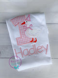 Personalized Goose Birthday Shirt: Girl's First Birthday Outfit