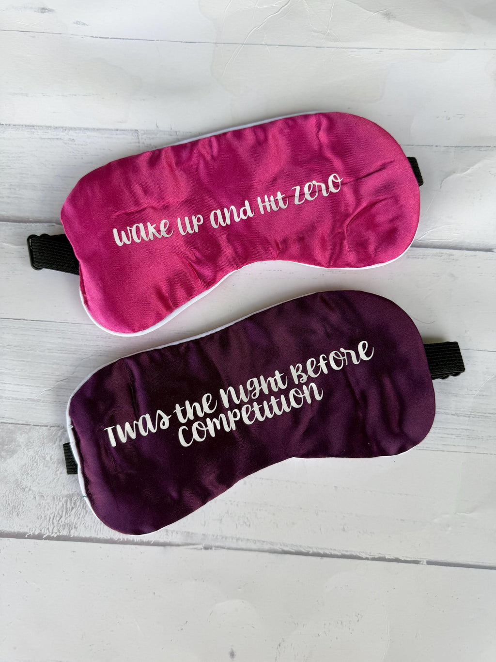 Twas the Night Before Competition Eye Mask - Wake Up and Hit Zero Eye Mask - Competition Eye Mask - Kids Eye Mask