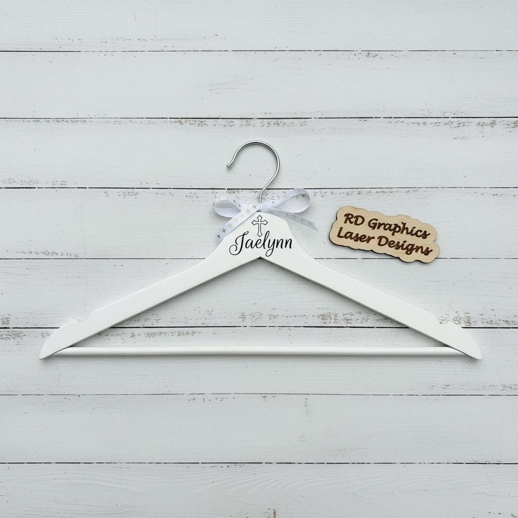 First Communion Hanger - Personalized Hanger - Gifts - Personalized - Communion - Kids Hanger