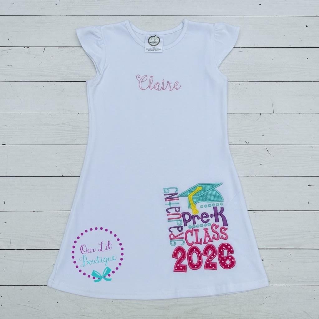 Graduation Shirt - Pre-K Graduation Shirt - Preschool Grad - Grad Shirt -Personalized Grad Shirt - Kindergarten Graduation - 2026 Grad