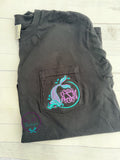 Women's Embroidered Mermaid Pocket Tee - Comfort Colors Monogram Shirt - Mermaid Tail Shirt