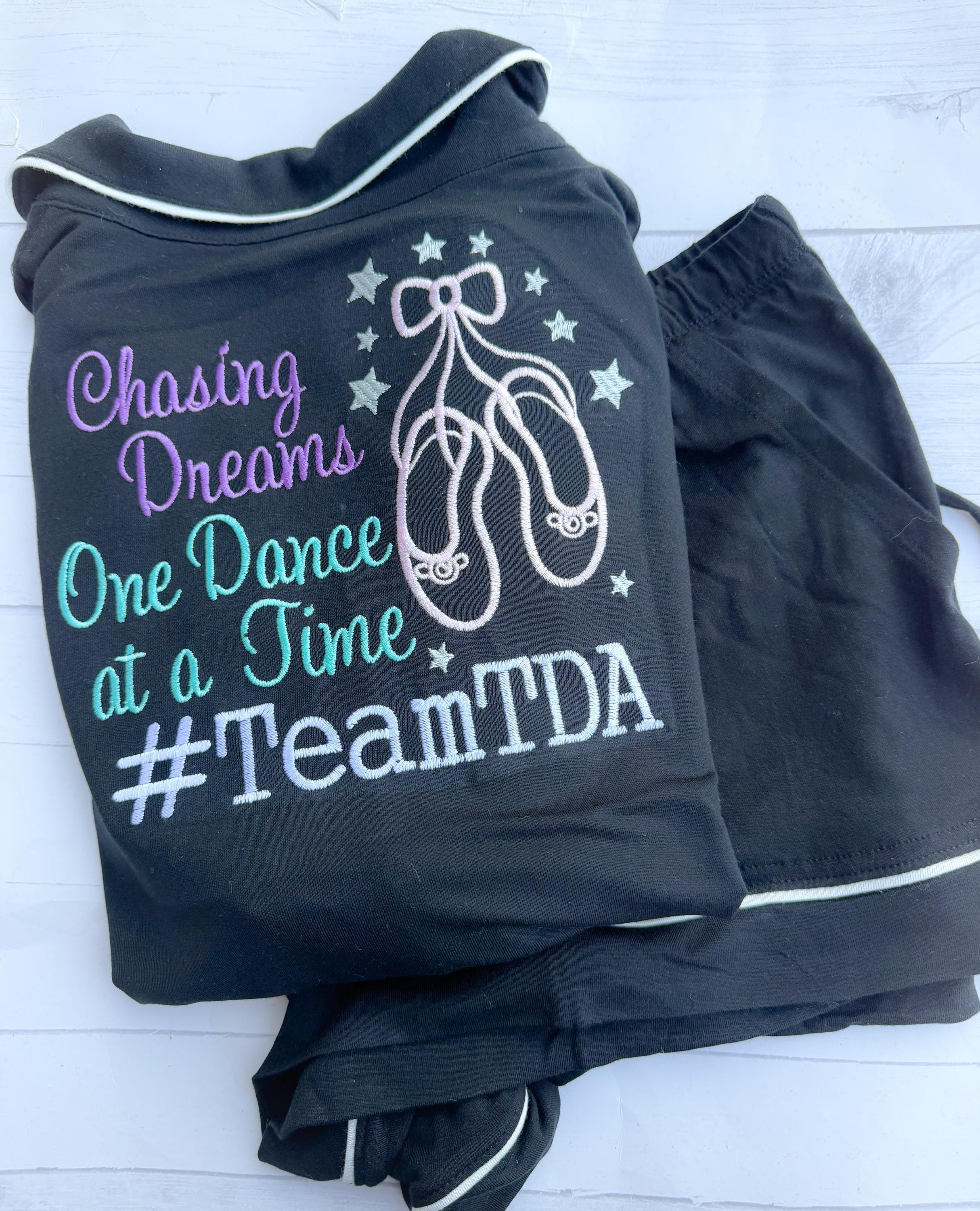 Dance Pajamas - Dance PJs - Dancer Birthday - Personalized Birthday Shirt - Competition PJs - Kids Pajamas