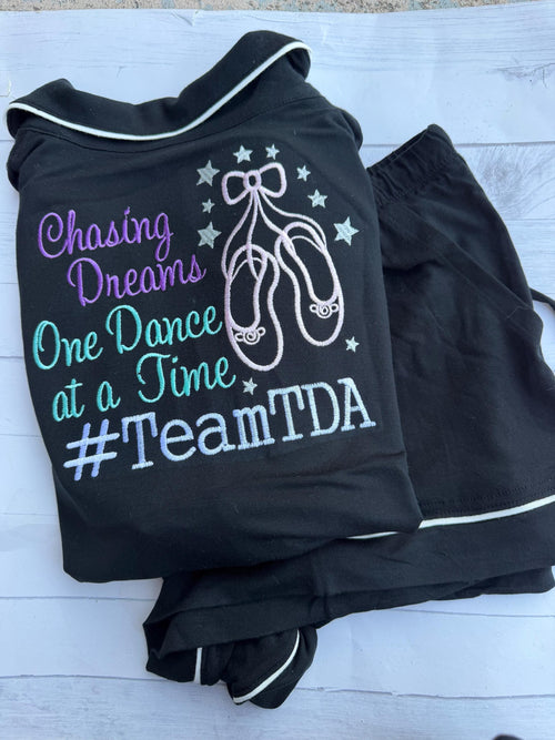 Dance Pajamas - Dance PJs - Dancer Birthday - Personalized Birthday Shirt - Competition PJs - Kids Pajamas