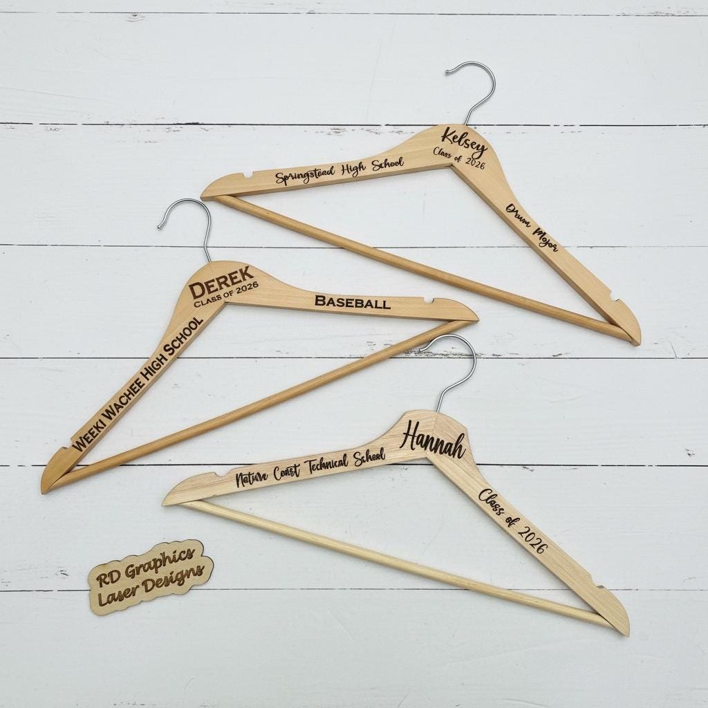 Graduation Hanger - Personalized Hanger - Team Hangers - Gifts - Dress Hanger - Cap and Gown Pictures - Graduation Gift
