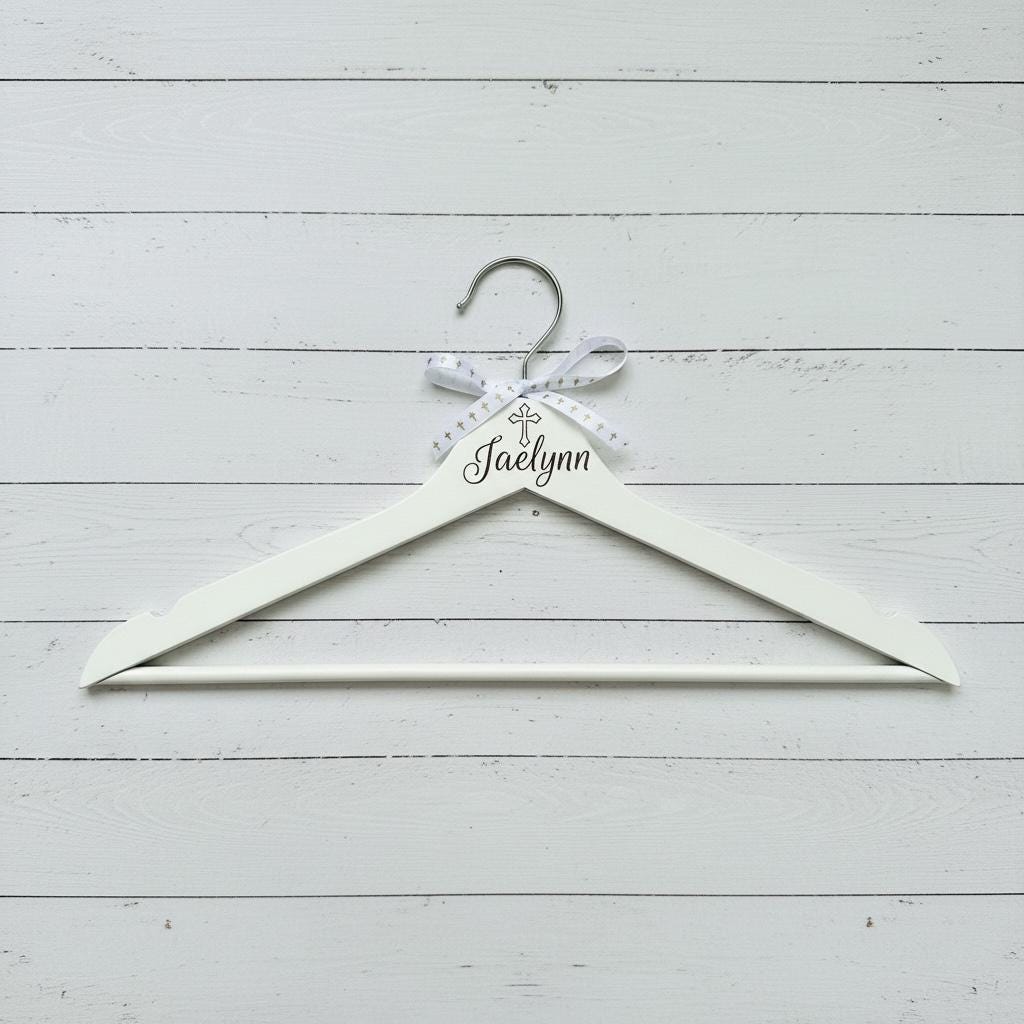 First Communion Hanger - Personalized Hanger - Gifts - Personalized - Communion - Kids Hanger
