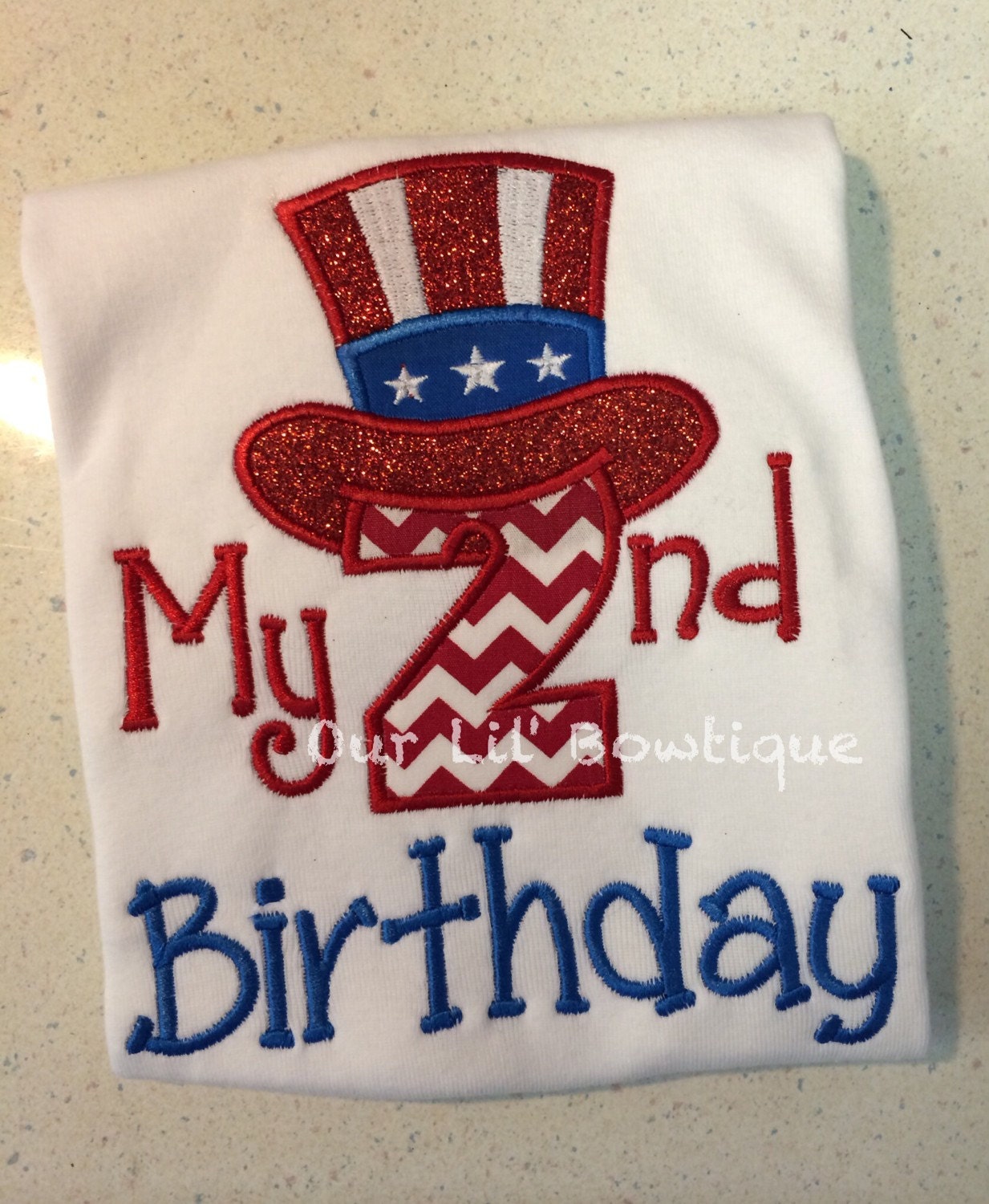 1st Birthday 4th of July Shirt: Patriotic Baby Girl Outfit