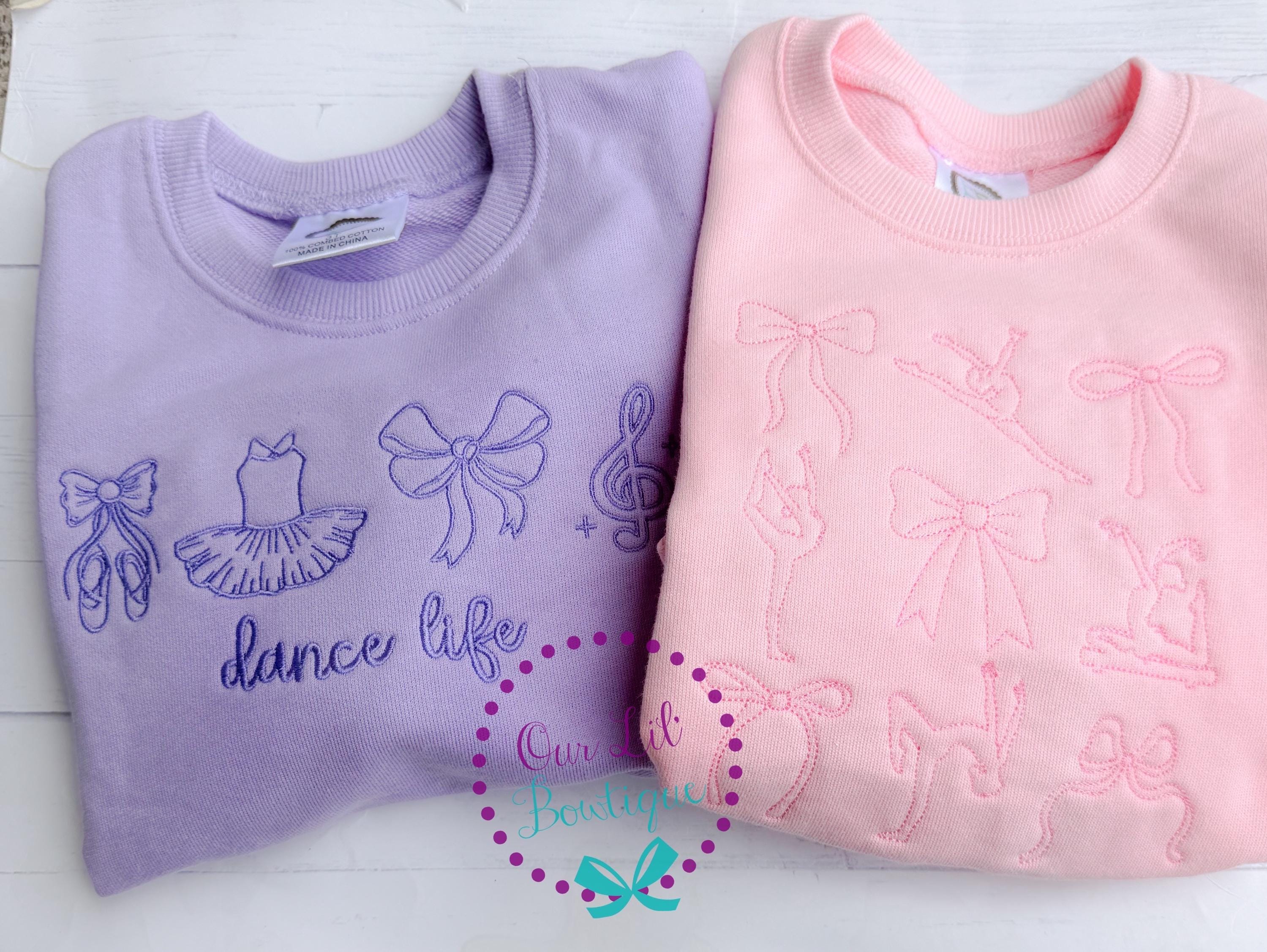 Dance Sweatshirt - Gymnastics Sweatshirt - Embroidered Sweatshirt - Kids Dance Shirt _ Gymnastics