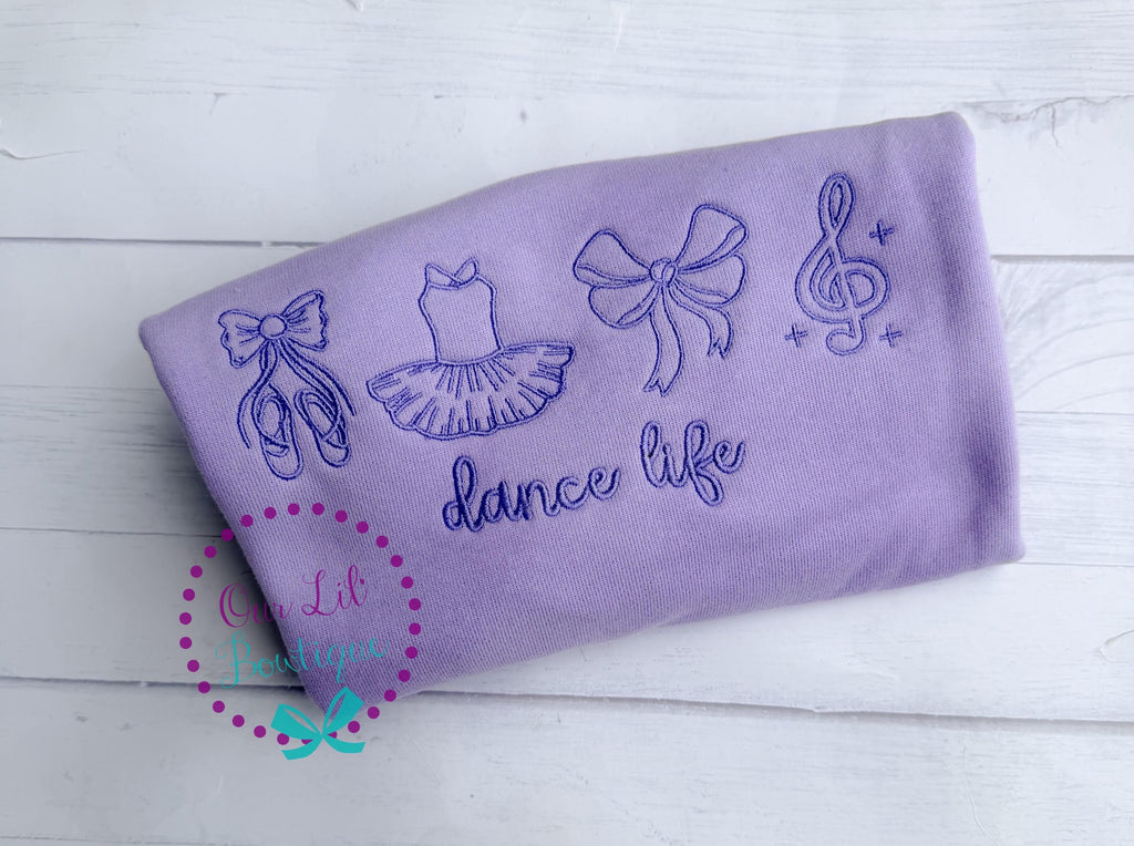 Dance Sweatshirt - Gymnastics Sweatshirt - Embroidered Sweatshirt - Kids Dance Shirt _ Gymnastics