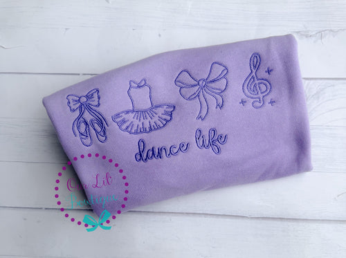 Dance Sweatshirt - Gymnastics Sweatshirt - Embroidered Sweatshirt - Kids Dance Shirt _ Gymnastics