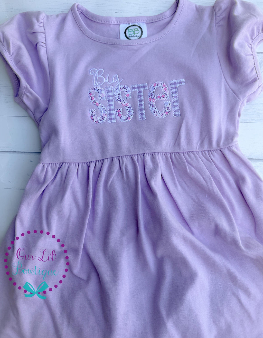 Big Sister Dress - Baby Announcement - Big Sister - Little Sister - Sibling Shirts - Pregnancy Announcement - Sister Shirt - Sister Dress