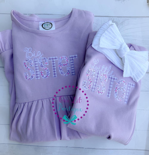 Big Sister Dress - Baby Announcement - Big Sister - Little Sister - Sibling Shirts - Pregnancy Announcement - Sister Shirt - Sister Dress