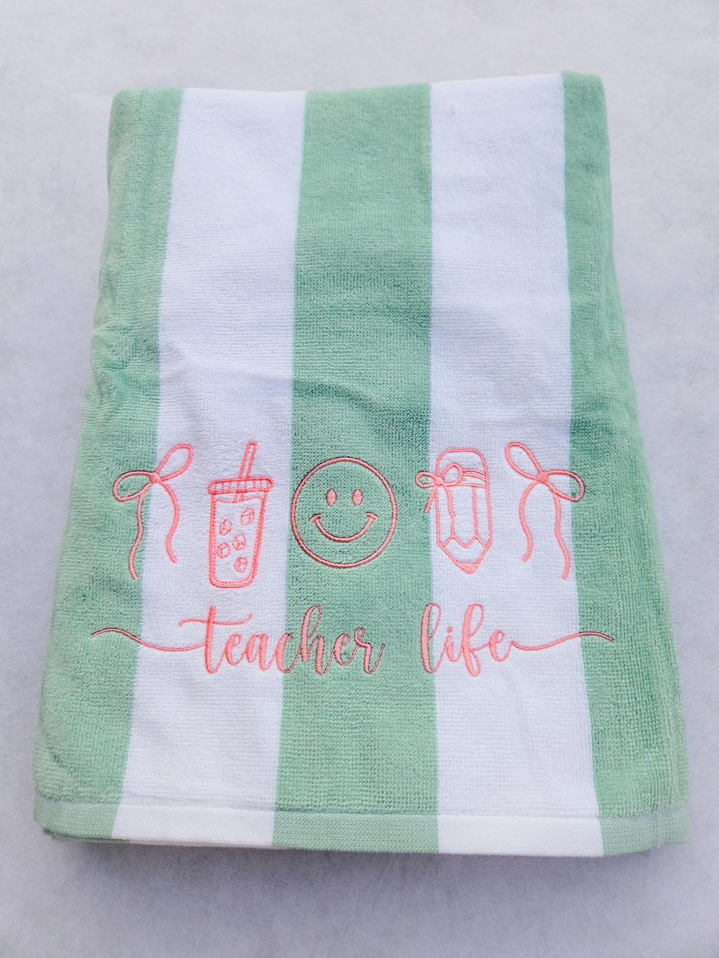 Teacher Life Towel - Personalized Teacher Beach Towel - Beach Towel - Teacher Appreciation - Gift