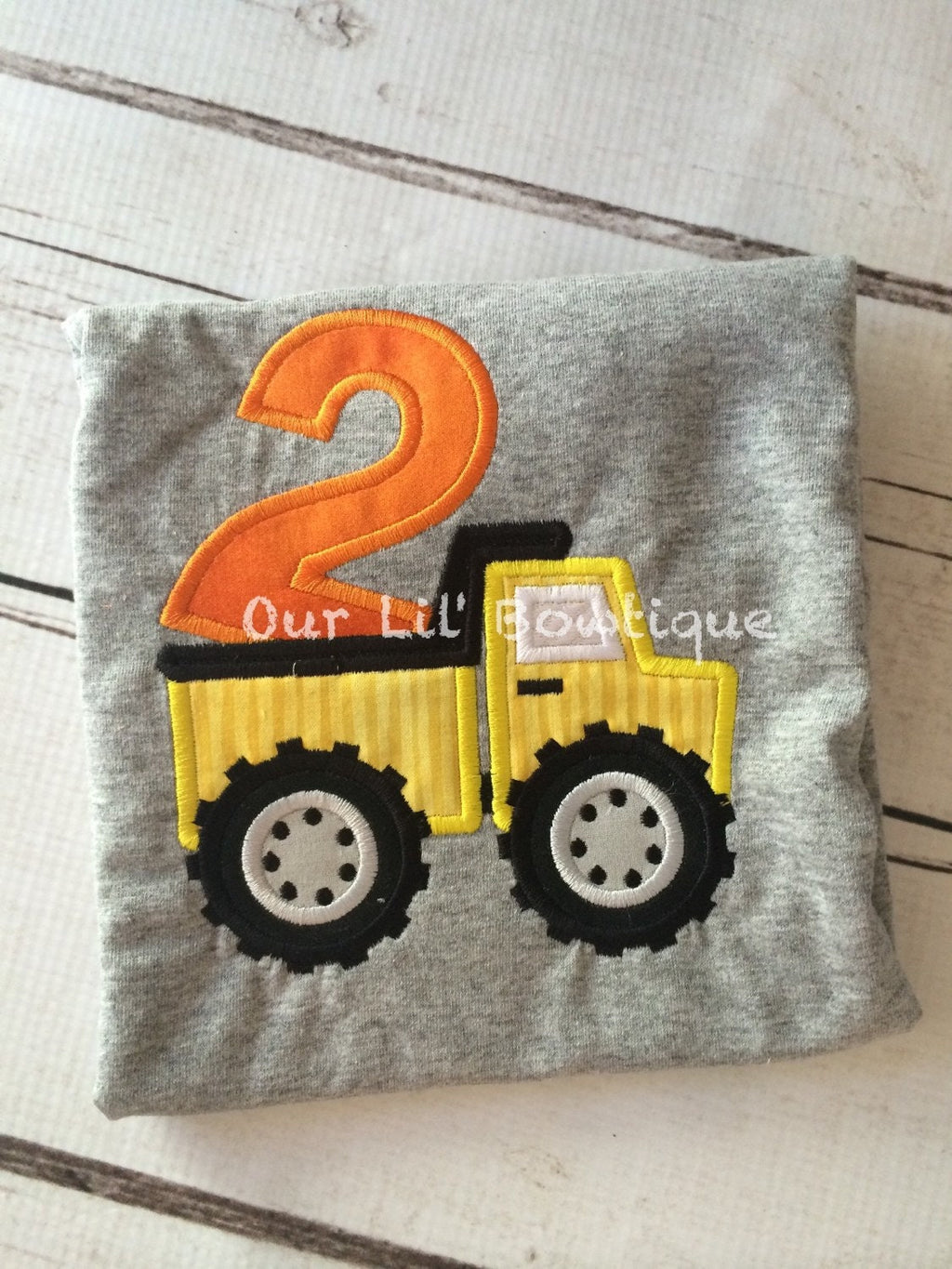 Dump Truck Birthday Shirt: Personalized Construction Theme