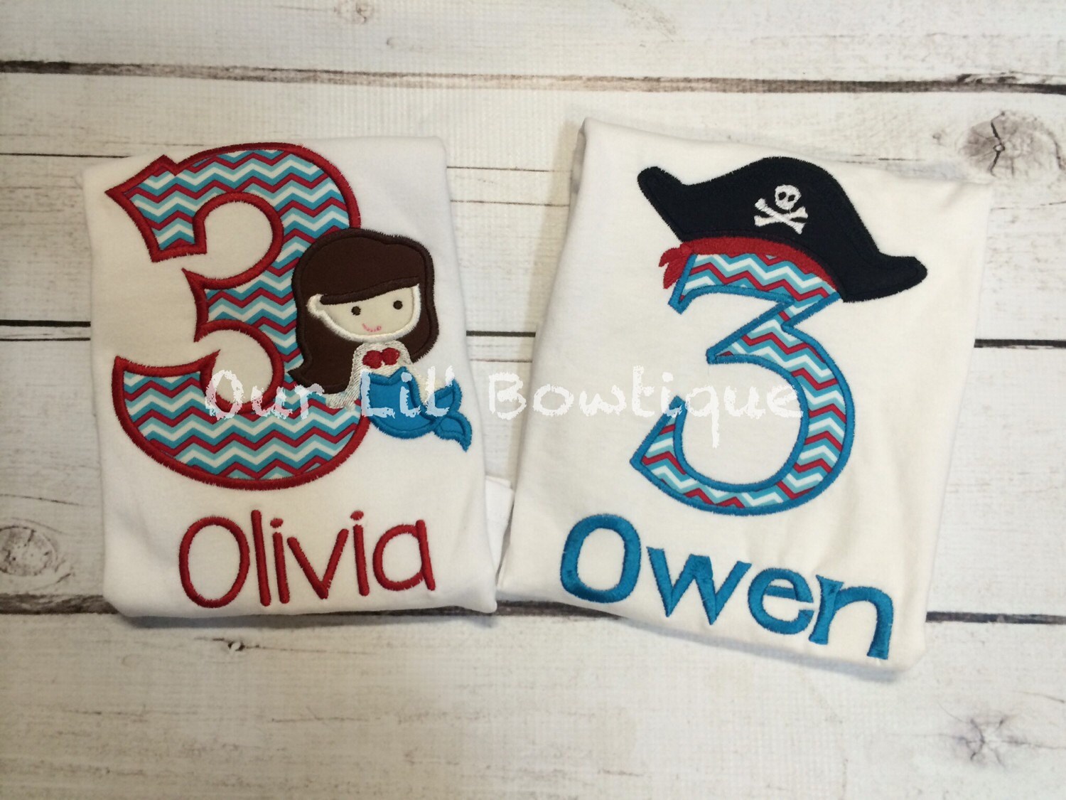Mermaid Birthday Applique Shirt - Under the Sea Party