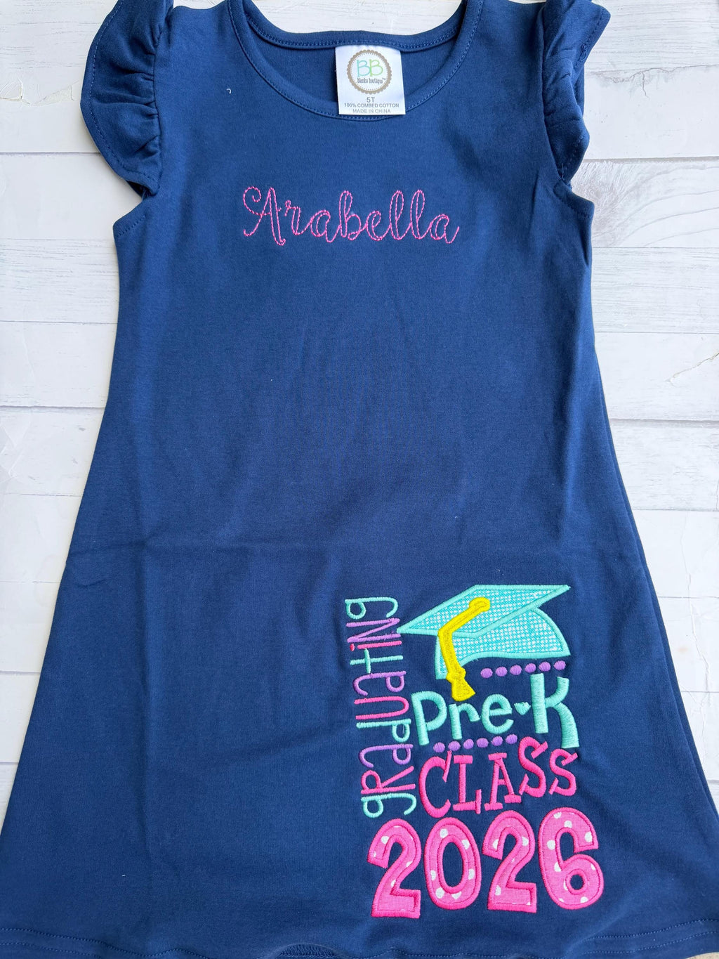 Graduation Shirt - Pre-K Graduation Shirt - Preschool Grad - Grad Shirt -Personalized Grad Shirt - Kindergarten Graduation - 2026 Grad