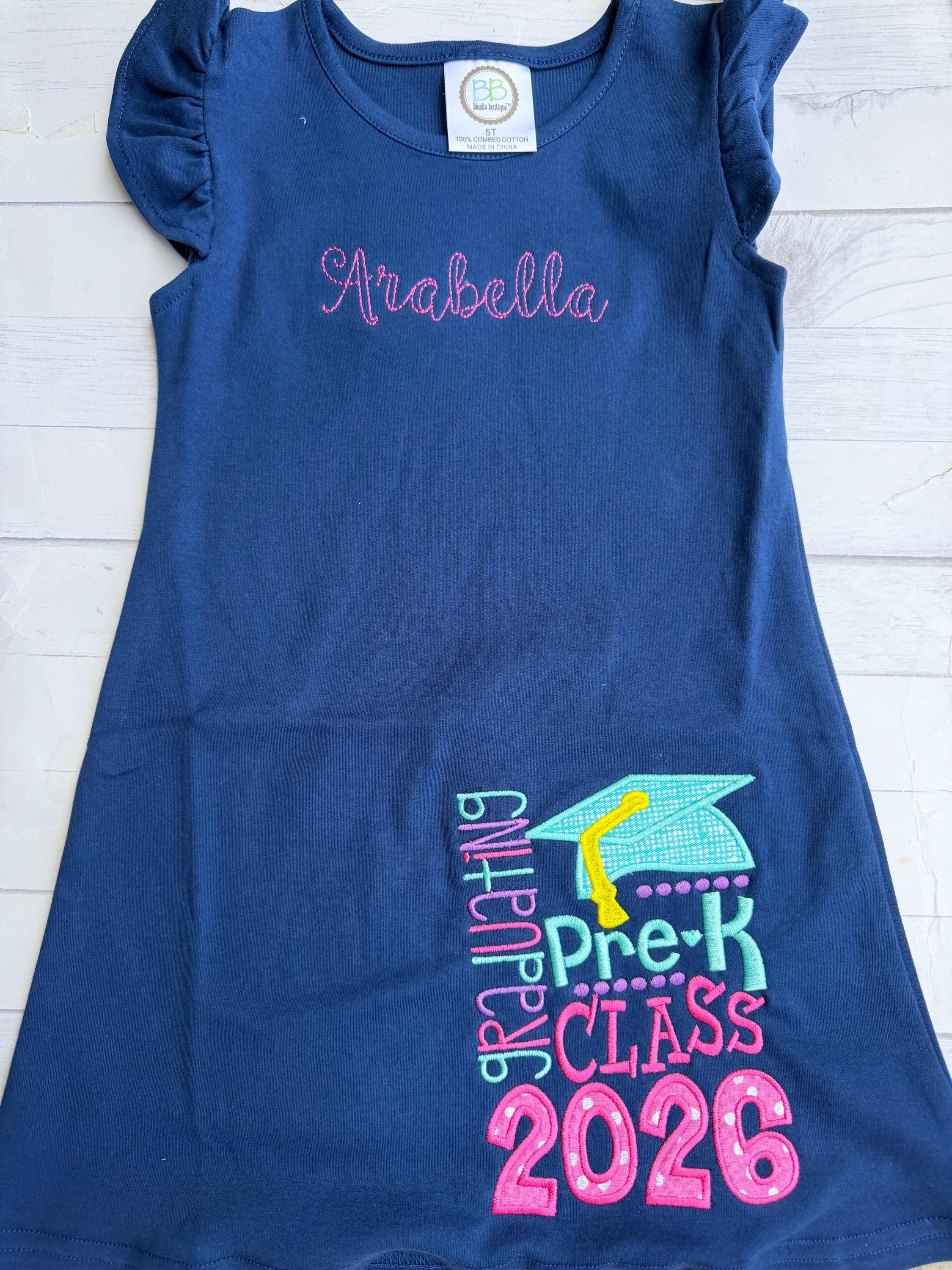 Graduation Shirt - Pre-K Graduation Shirt - Preschool Grad - Grad Shirt -Personalized Grad Shirt - Kindergarten Graduation - 2026 Grad