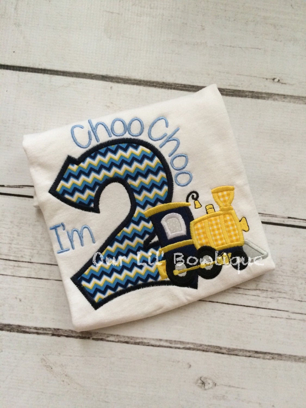 Choo Choo I'm 2 - Train Shirt - Train - Birthday - Boy Train Shirt - Personalized Train Shirt - Birthday Train - Boy Train Shirt