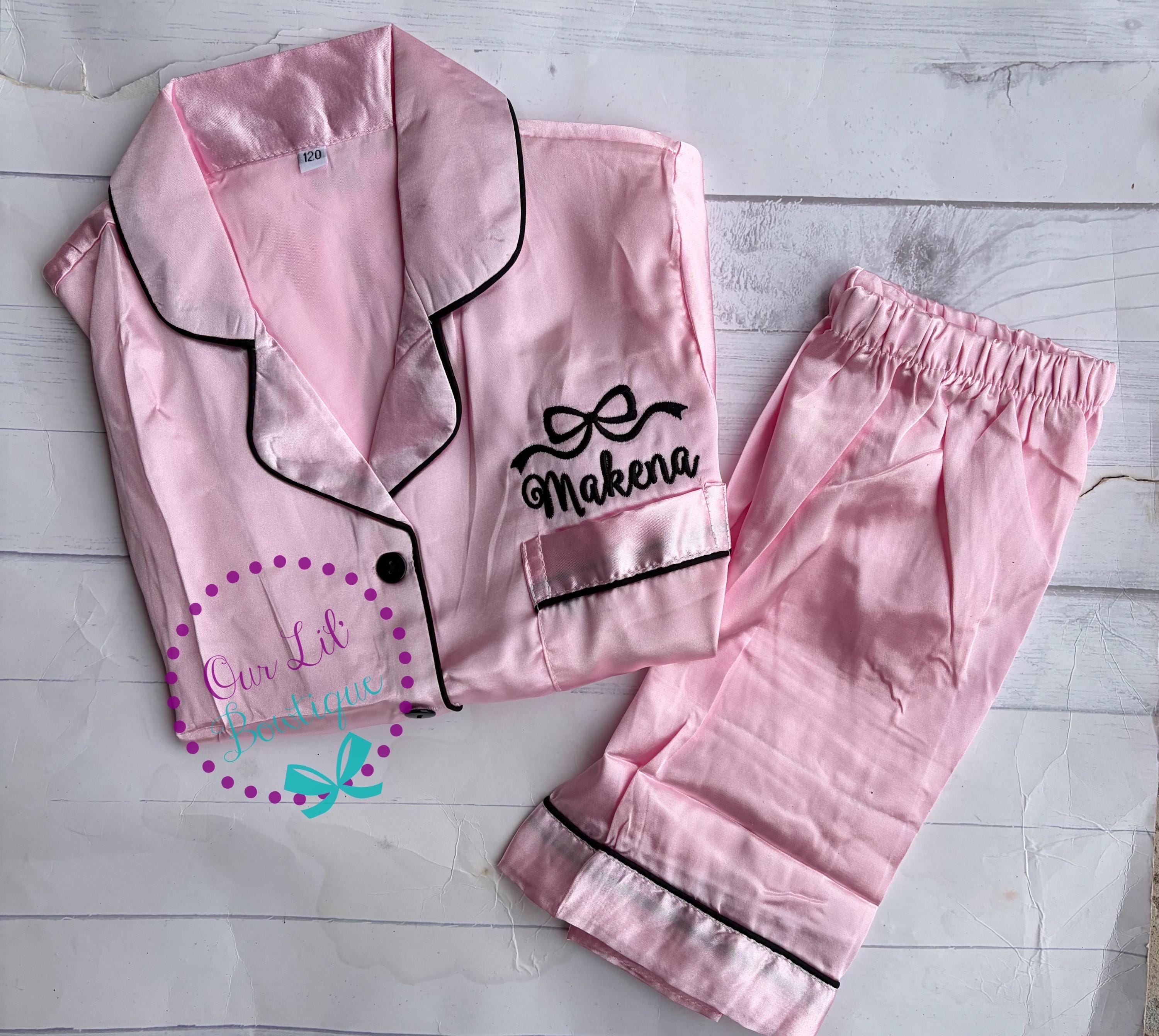 Quinceañera Birthday Pajamas - Silk Pajamas - Kids PJs - Birthday PJs- Personalized Birthday Shirt -15th Birthday