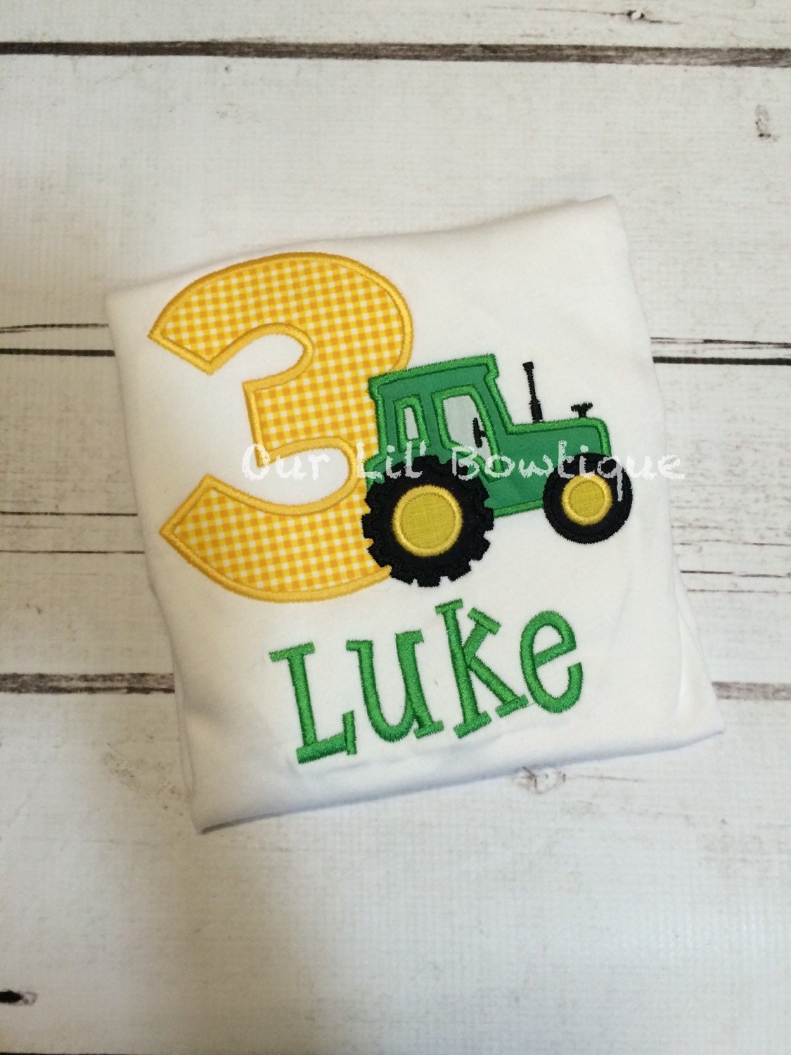 Tractor Birthday Shirt: Personalized Farm Party Tee