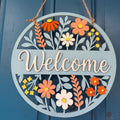 Flower Door Hanger - Spring Door Hanger - Daisy Sign - Door Hanger - Welcome Sign - Spring Door Sign- Decor - Personalized Decor