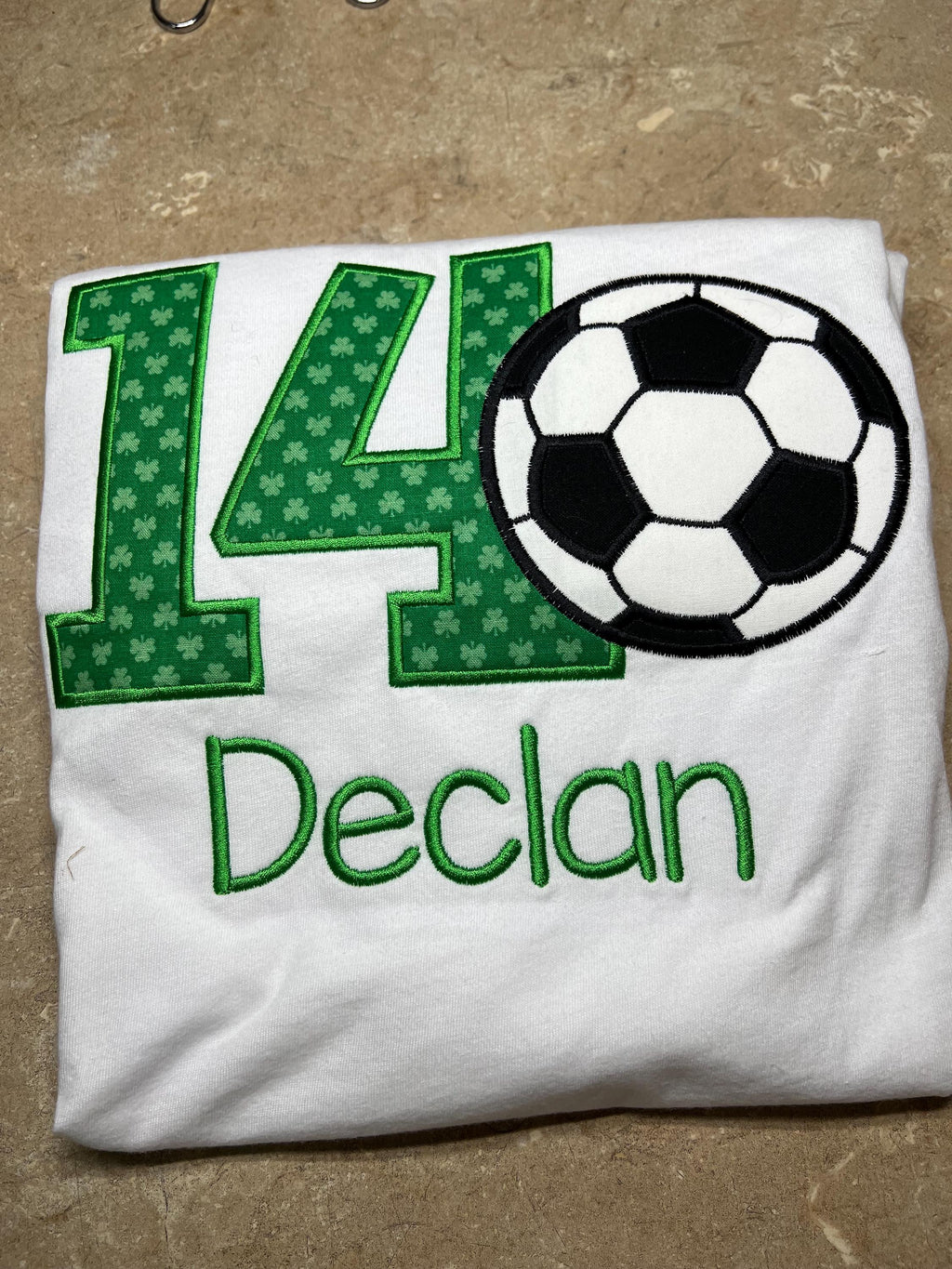 Soccer Birthday Shirt - Soccer Appliqué - Soccer Birthday