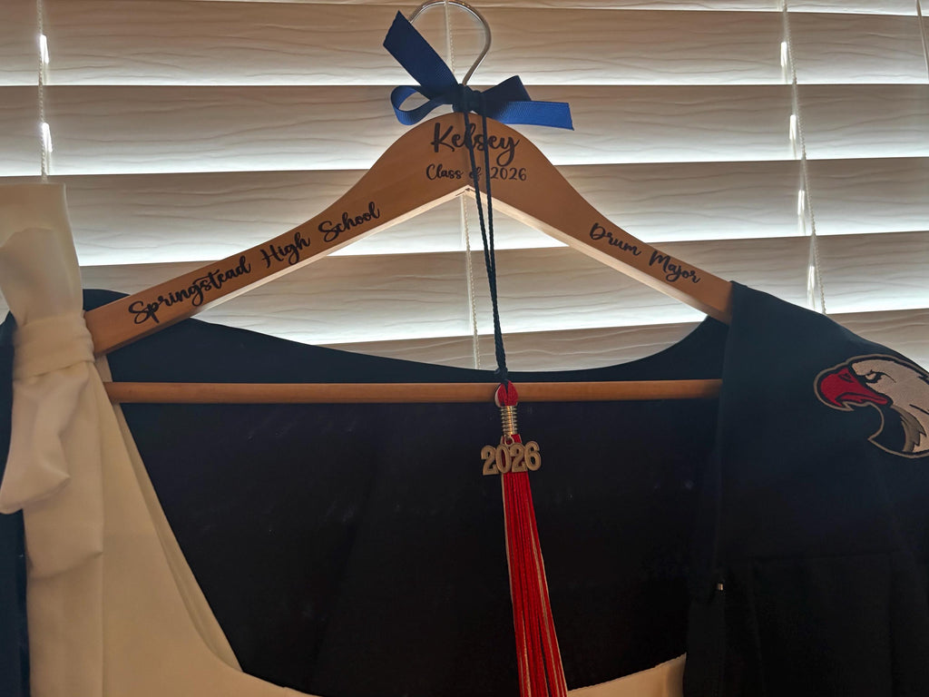 Graduation Hanger - Personalized Hanger - Team Hangers - Gifts - Dress Hanger - Cap and Gown Pictures - Graduation Gift