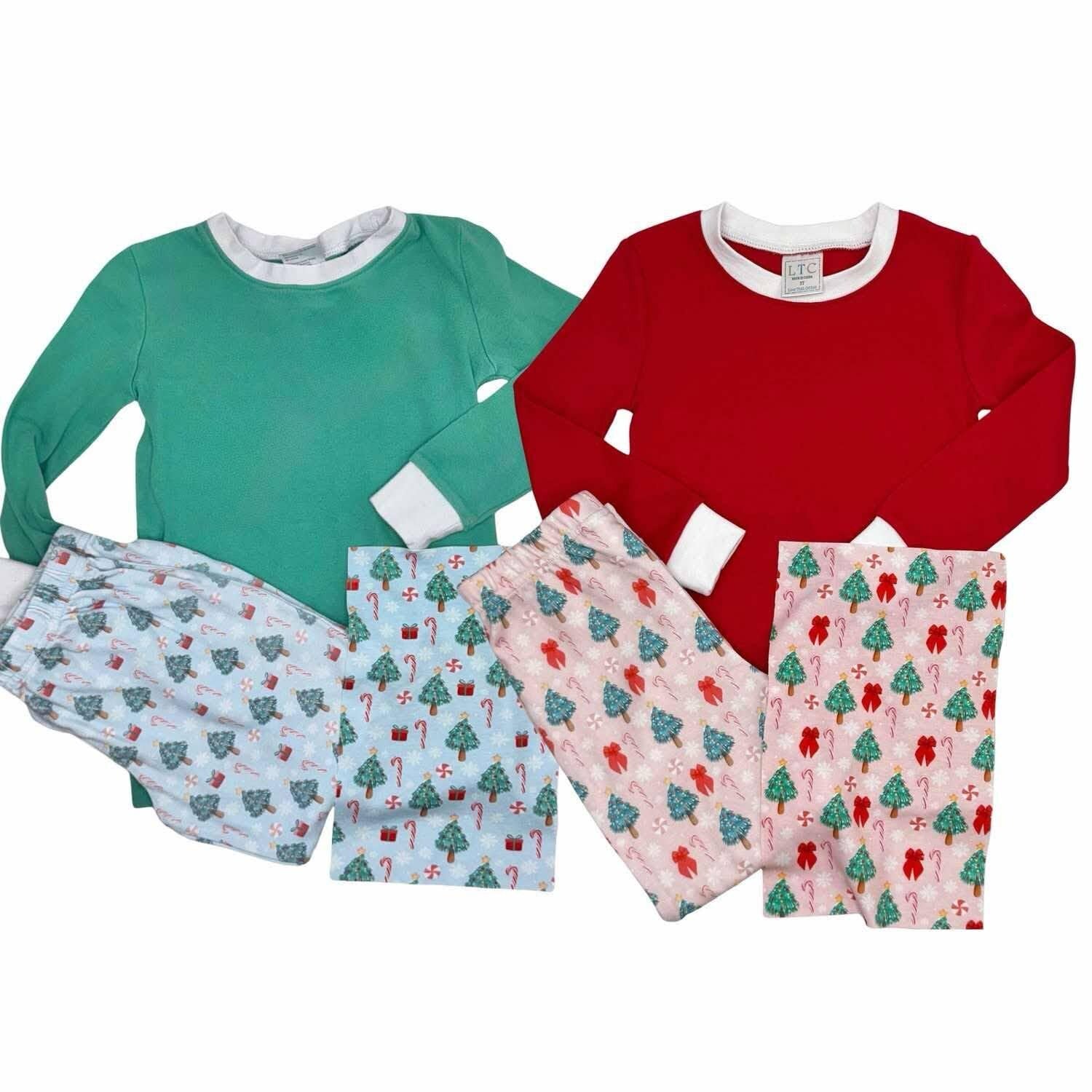PRE-ORDER Christmas Trees - Christmas PJs- Pajamas- Personalized Christmas PJs - Christmas Cookies - Matching Christmas Pajamas