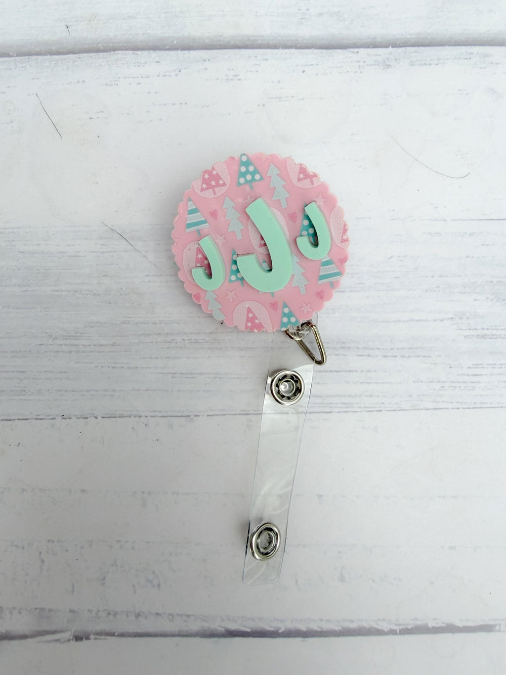 Personalized Acrylic Badge Reel | Custom Name Badge Holder | Nurse Badge Reel | Teacher ID Holder | Medical Assistant | Retractable ID Clip